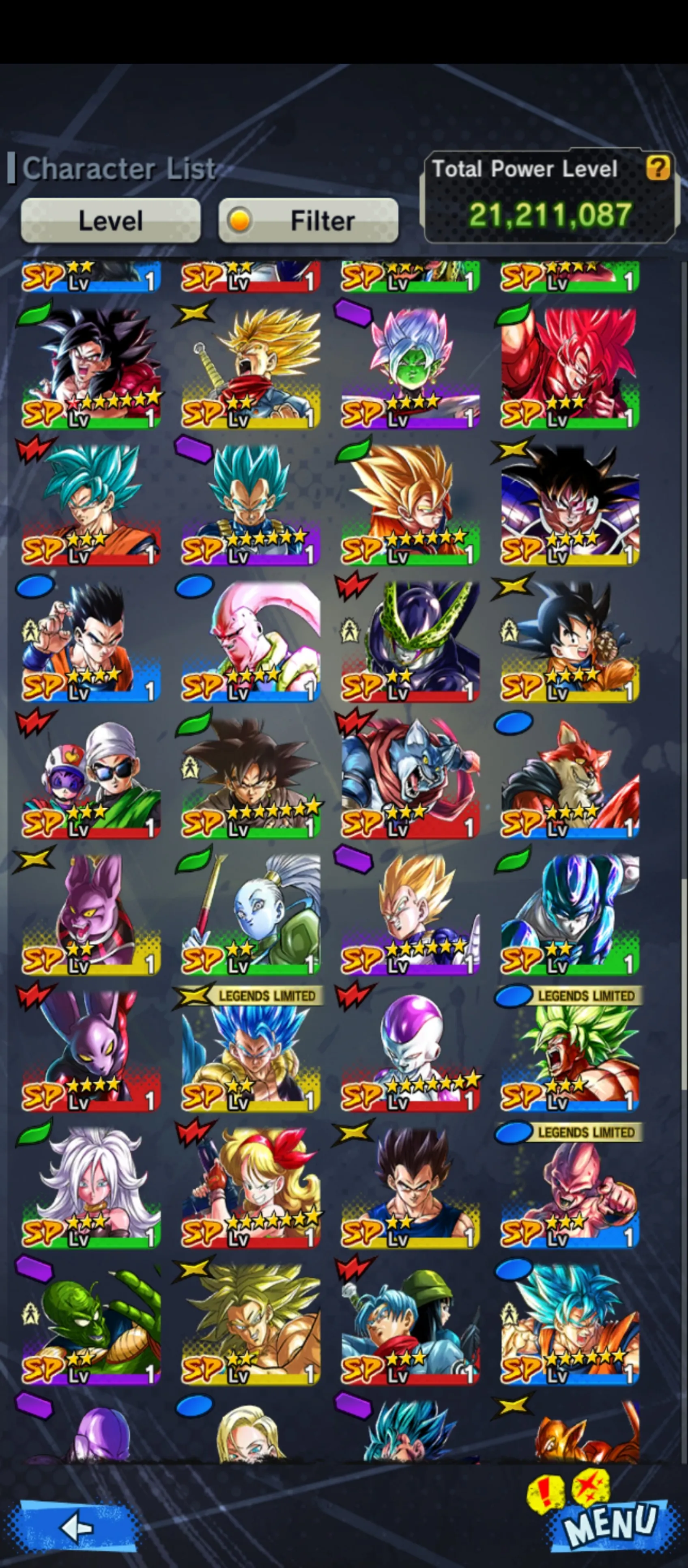 DR610-IOS+Android-UL Goku Uis+Ultimate Gohan+2 New Fusion Good Star+22 Legends Limited-Beast Gohan+Goku Kid+Piccolo+Namek Goku+God SS Vegeta+Frieza-Have Equipment-DR610