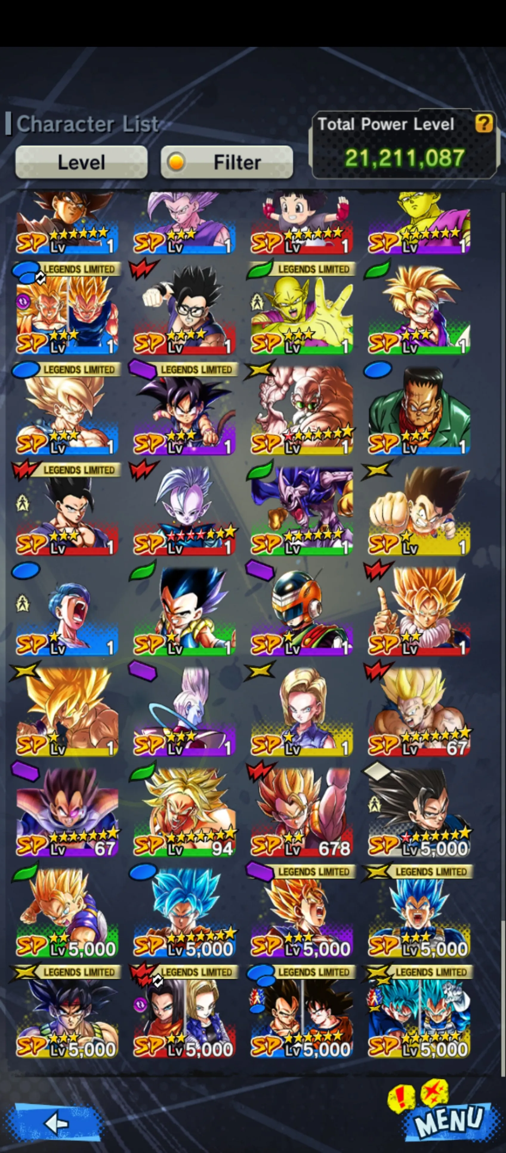 DR610-IOS+Android-UL Goku Uis+Ultimate Gohan+2 New Fusion Good Star+22 Legends Limited-Beast Gohan+Goku Kid+Piccolo+Namek Goku+God SS Vegeta+Frieza-Have Equipment-DR610