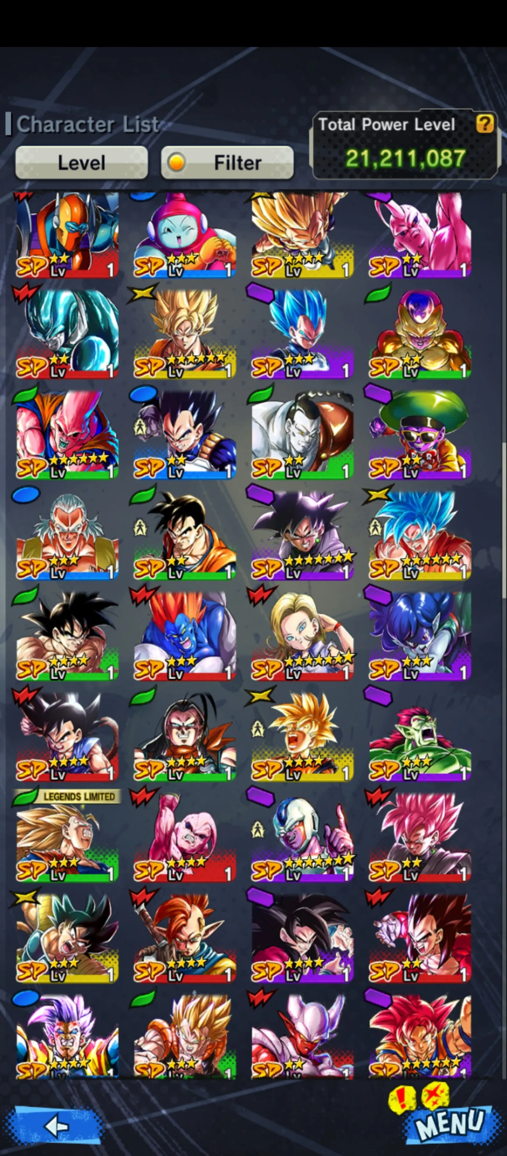 DR610-IOS+Android-UL Goku Uis+Ultimate Gohan+2 New Fusion Good Star+22 Legends Limited-Beast Gohan+Goku Kid+Piccolo+Namek Goku+God SS Vegeta+Frieza-Have Equipment-DR610