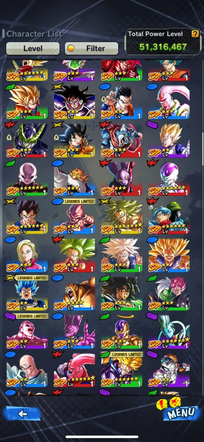 IOS+Android-New Ultimate Gohan Full Red Star+15 Legends Limited-Beast Gohan Purple+Bull Full Red Star+Majin Buu 15 Red Star+Perfect Cell Red Star-DR600
