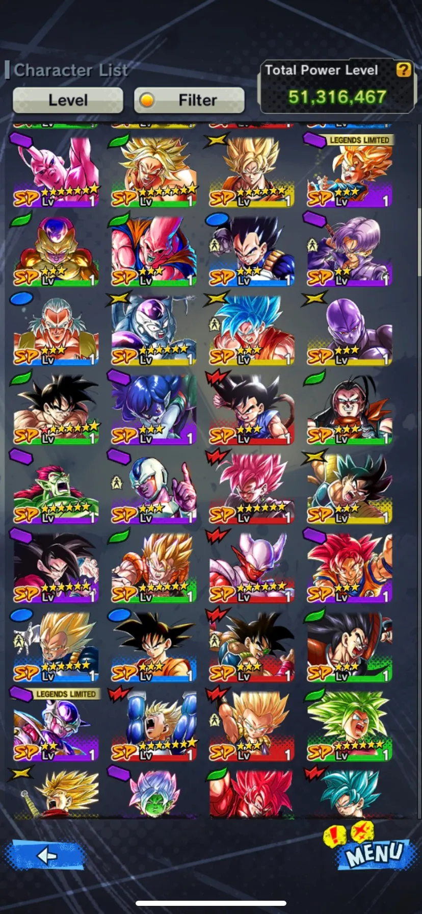 IOS+Android-New Ultimate Gohan Full Red Star+15 Legends Limited-Beast Gohan Purple+Bull Full Red Star+Majin Buu 15 Red Star+Perfect Cell Red Star-DR600