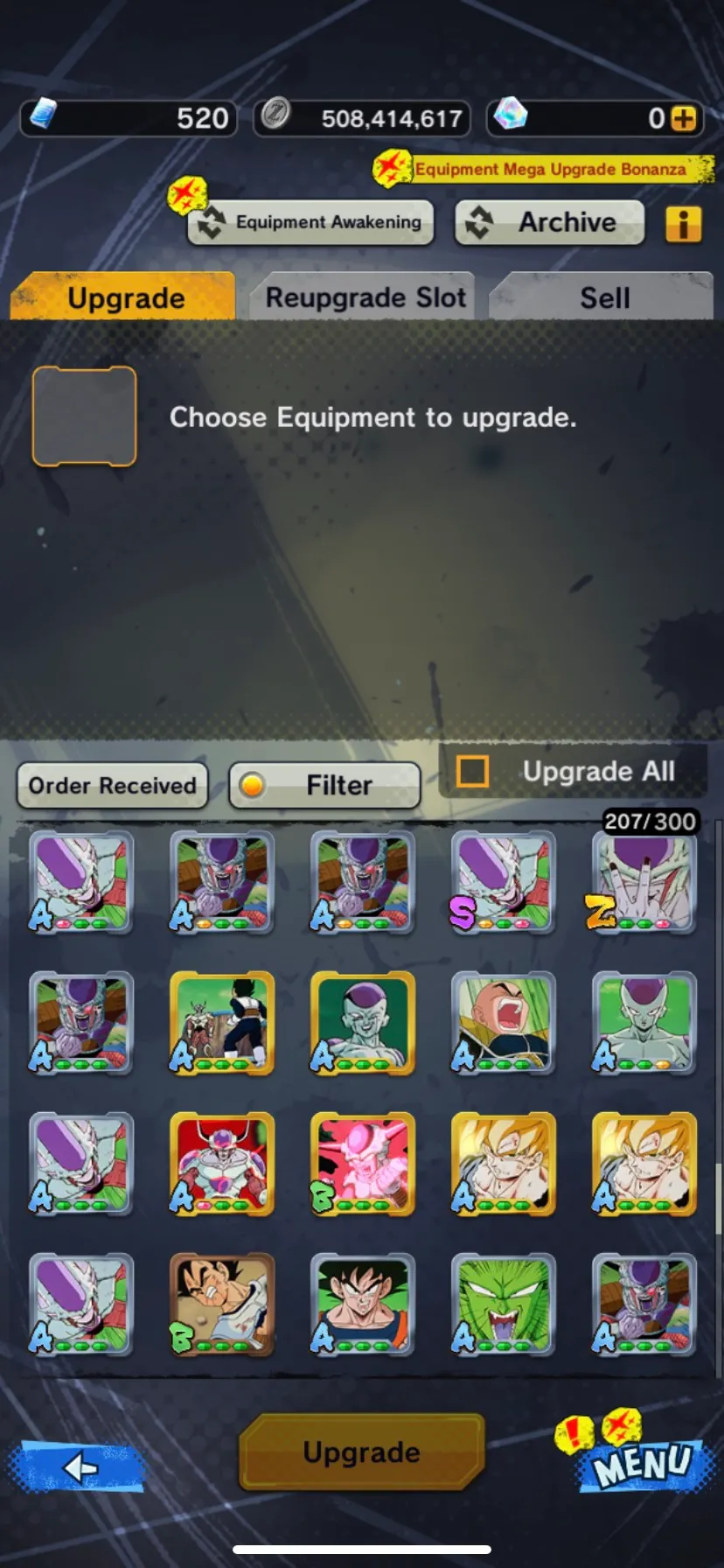 IOS+Android-UL Vegito+New Ultimate Gohan+SS God SS Goku+11 Legends Limited Nappa+Goku and Frieza+Goku GT+SS Gohan V3-Good Equipment-DR601