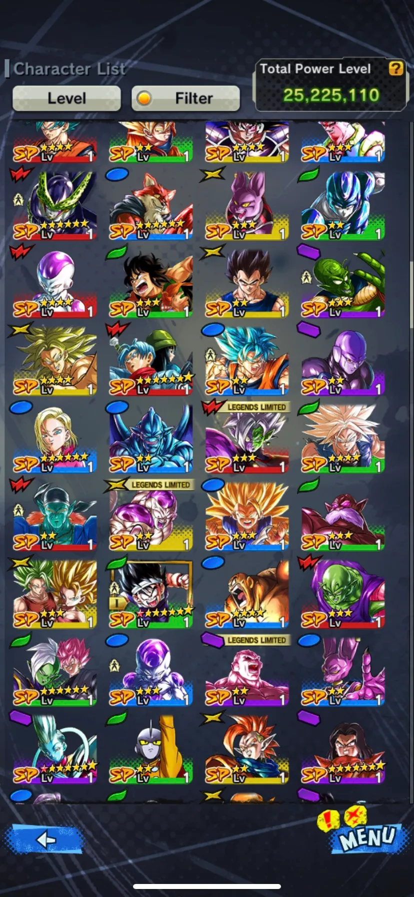 IOS+Android-UL Vegito+New Ultimate Gohan+SS God SS Goku+11 Legends Limited Nappa+Goku and Frieza+Goku GT+SS Gohan V3-Good Equipment-DR601
