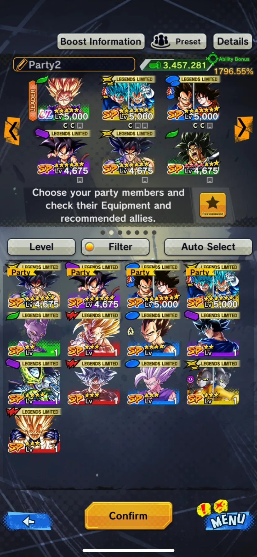 IOS+Android-UL Gohan+13 Legends Limited+2 New Fusion God SS Goku and Vegeta+Vegeta and Goku+Beast Gohan+Goku Kid+Goku Uis+Bardock-Good Equipment-DR603