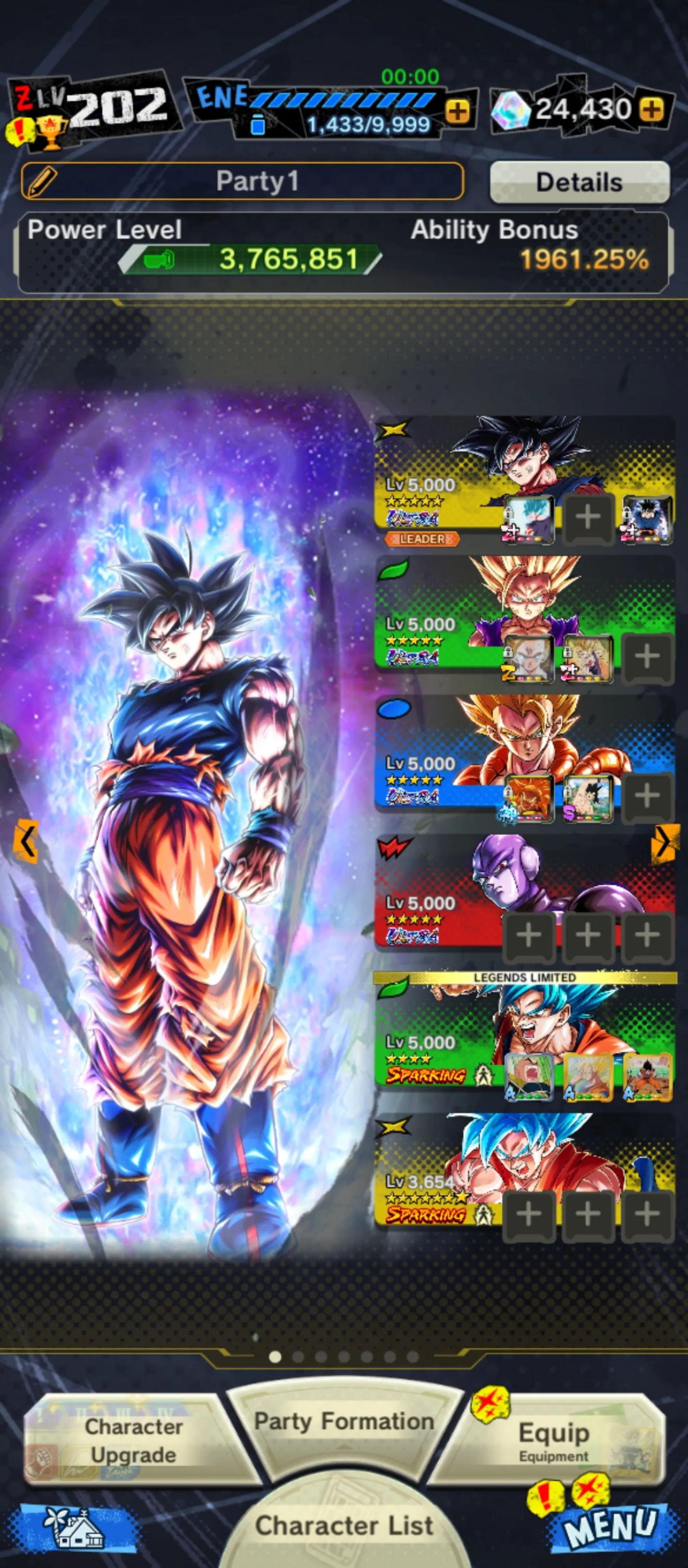DR627-IOS+Android-5 UL(Goku Uis+Gohan+Hit+Super Vegtio)+15 Legends Limited-Good Equipment-Beast Gohan+SS4 Goku+God SS Gogeta+God SS Goku+God SS Vegeta+Cell-DR627