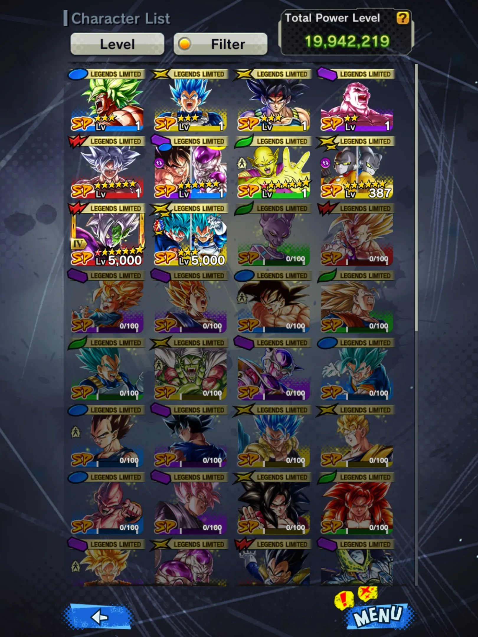 IOS+Android-UL Goku Uis 10 Red Star+10 Legends Limited Good Star-Fusion God SS Goku&amp;Vegeta+Goku&amp;Frieza+Piccolo v3+Zamasu Red Star+Gammar 1 2-DR631