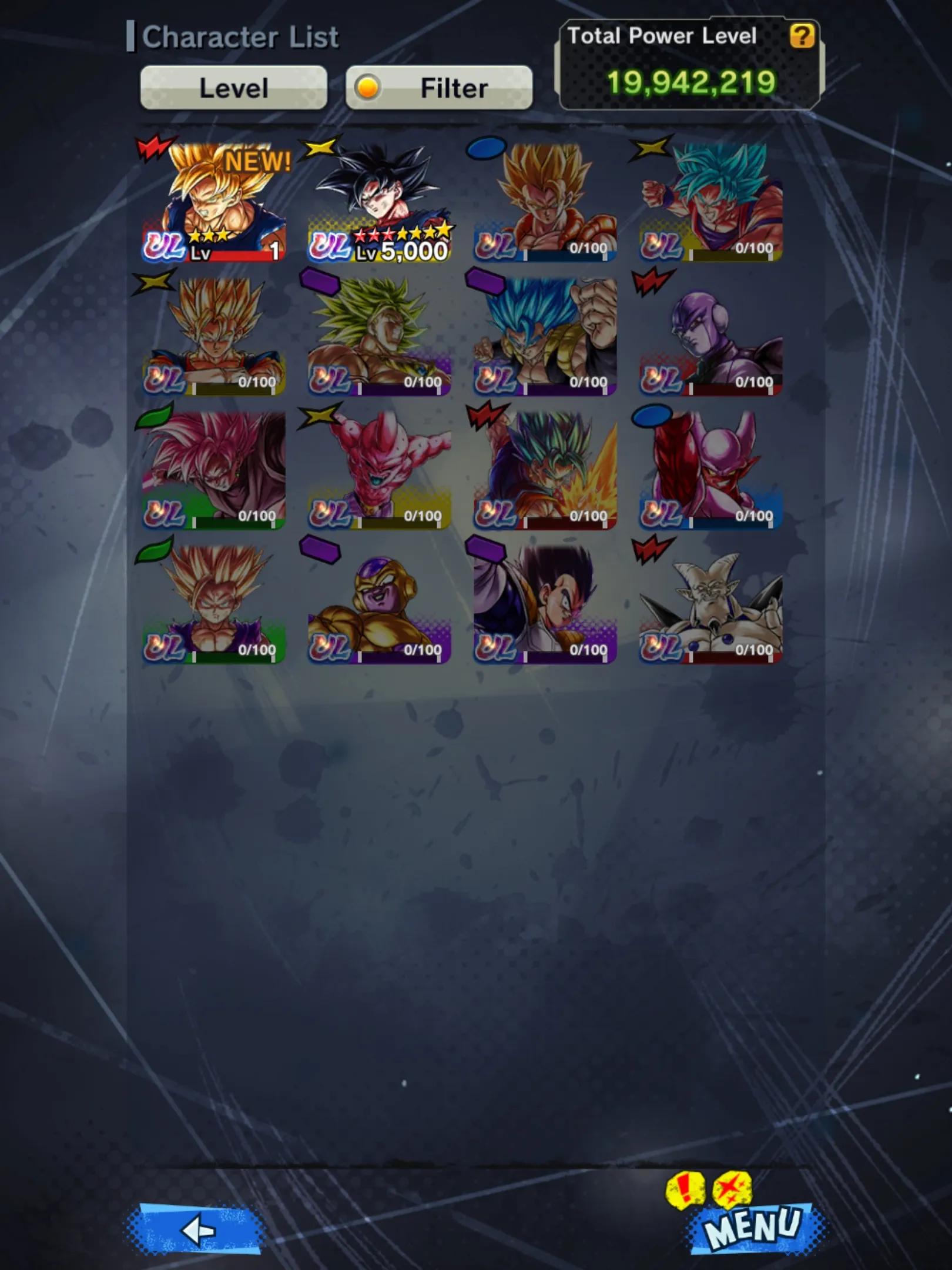 IOS+Android-UL Goku Uis 10 Red Star+10 Legends Limited Good Star-Fusion God SS Goku&amp;Vegeta+Goku&amp;Frieza+Piccolo v3+Zamasu Red Star+Gammar 1 2-DR631