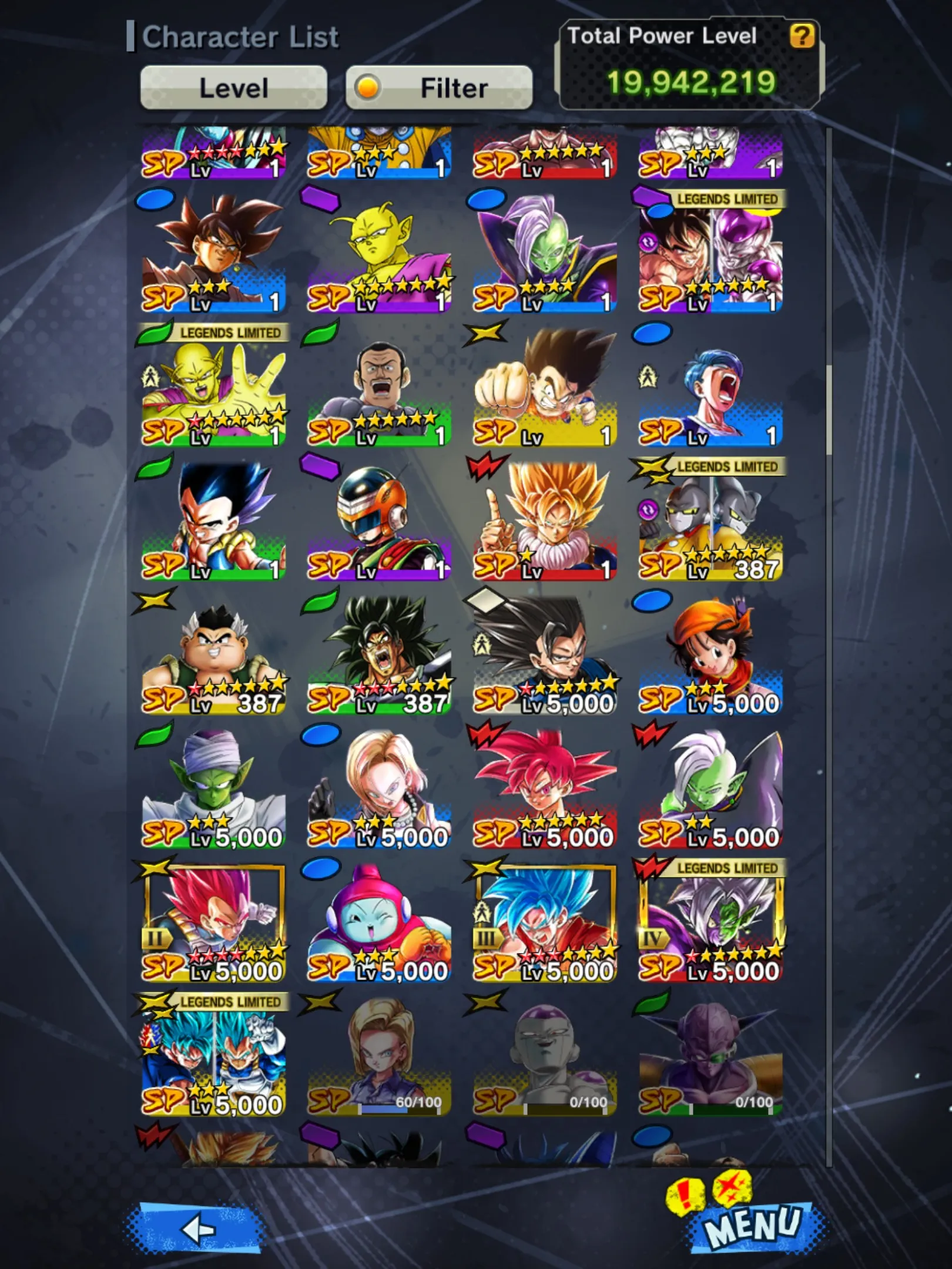 IOS+Android-UL Goku Uis 10 Red Star+10 Legends Limited Good Star-Fusion God SS Goku&amp;Vegeta+Goku&amp;Frieza+Piccolo v3+Zamasu Red Star+Gammar 1 2-DR631