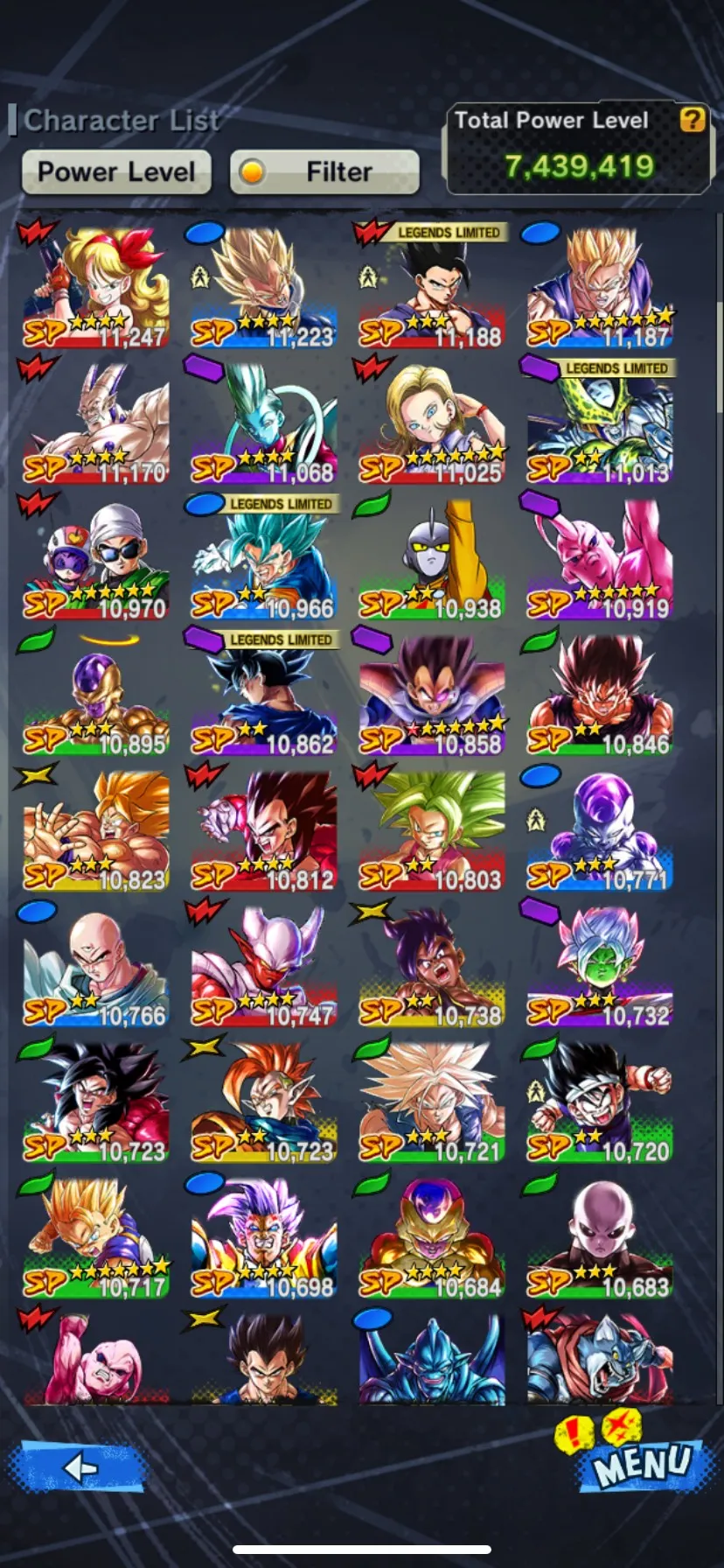 DR642-IOS+Android-Team Gohan-UL Gohan+New Ultimate Gohan-Beast Gohan+Ultimate Gohan V2+Trunks Teen 11 Red Star+Goku GT+Goku UIs-Have Equipment-DR642