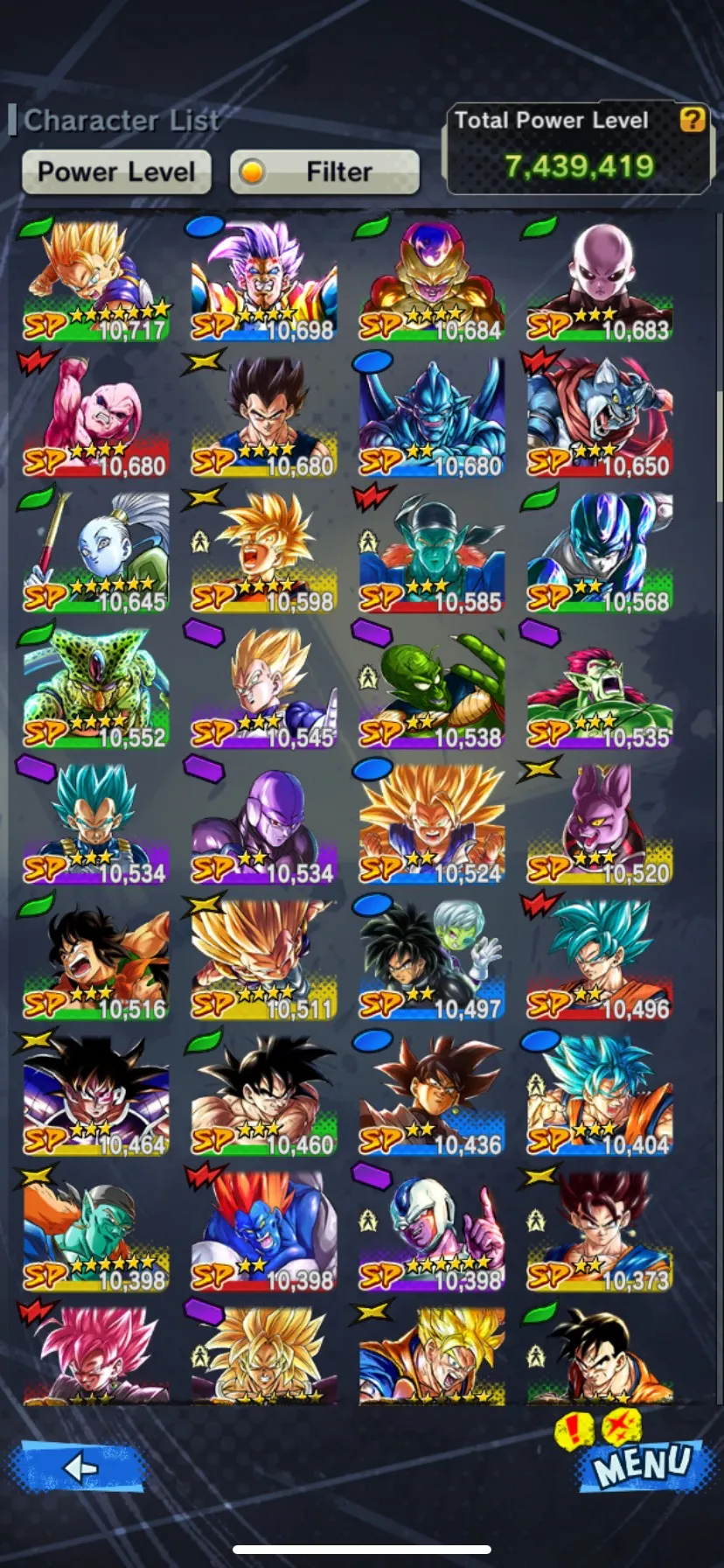 DR642-IOS+Android-Team Gohan-UL Gohan+New Ultimate Gohan-Beast Gohan+Ultimate Gohan V2+Trunks Teen 11 Red Star+Goku GT+Goku UIs-Have Equipment-DR642