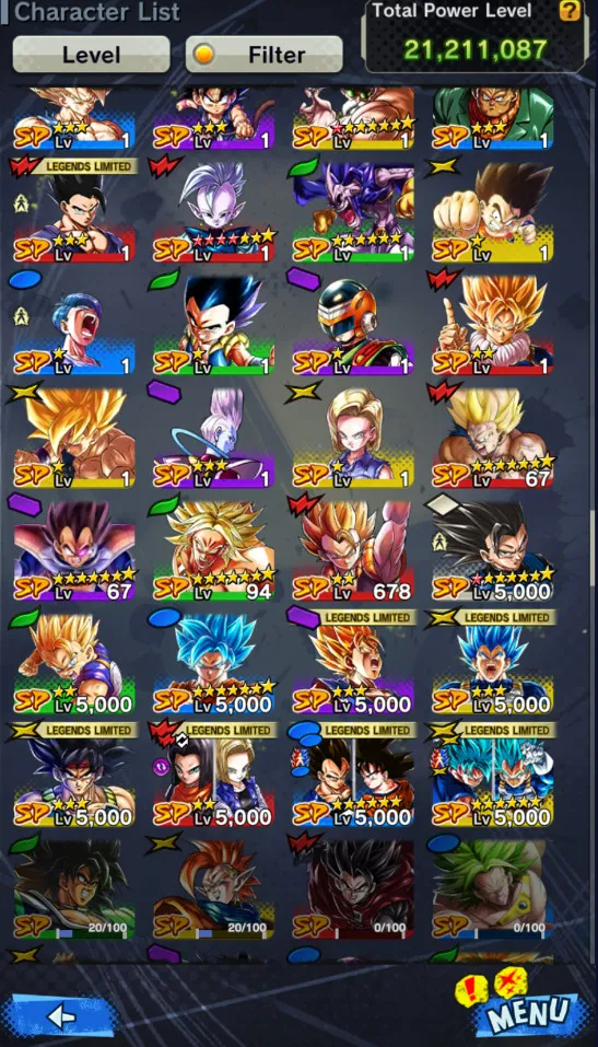 DR610-IOS+Android-UL Goku Uis+Ultimate Gohan+2 New Fusion Good Star+22 Legends Limited-Beast Gohan+Goku Kid+Piccolo+Namek Goku+God SS Vegeta+Frieza-Have Equipment-DR610