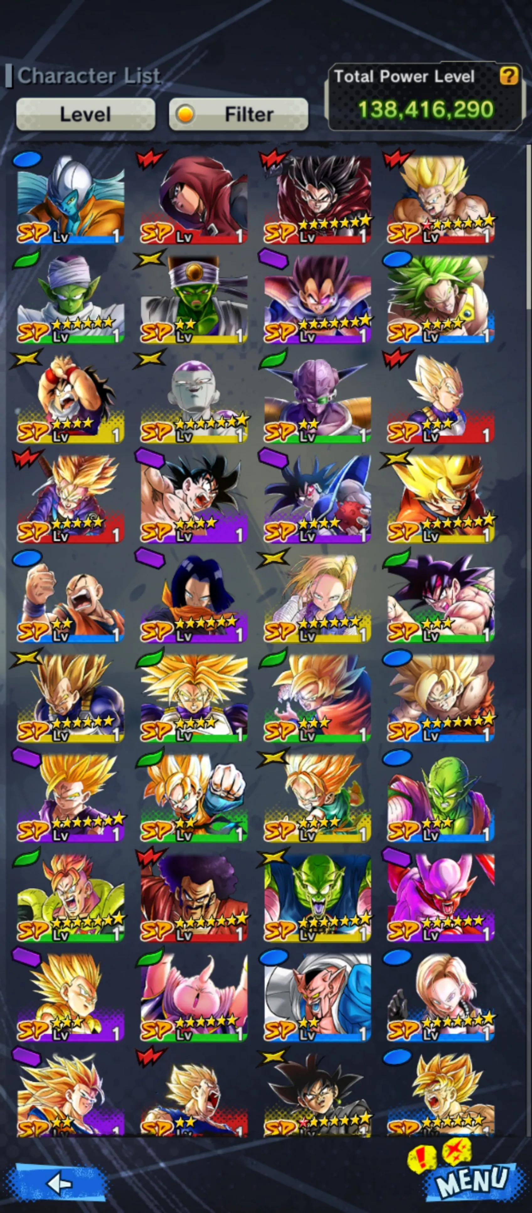 IOS+Android-Full Team Gohan+UL(Gohan+Frieza)+30 Legends Limited+Vip Equipment+New Ultimate Gohan+2 New Fusion God SS Goku and Vegeta+Vegeta and Goku+Goku GT+Piccolo+Goku Uis+SS4 Gogeta+God SS Vegtio+God SS Gogeta+Gammar 1 2+SS4 Goku-DR651