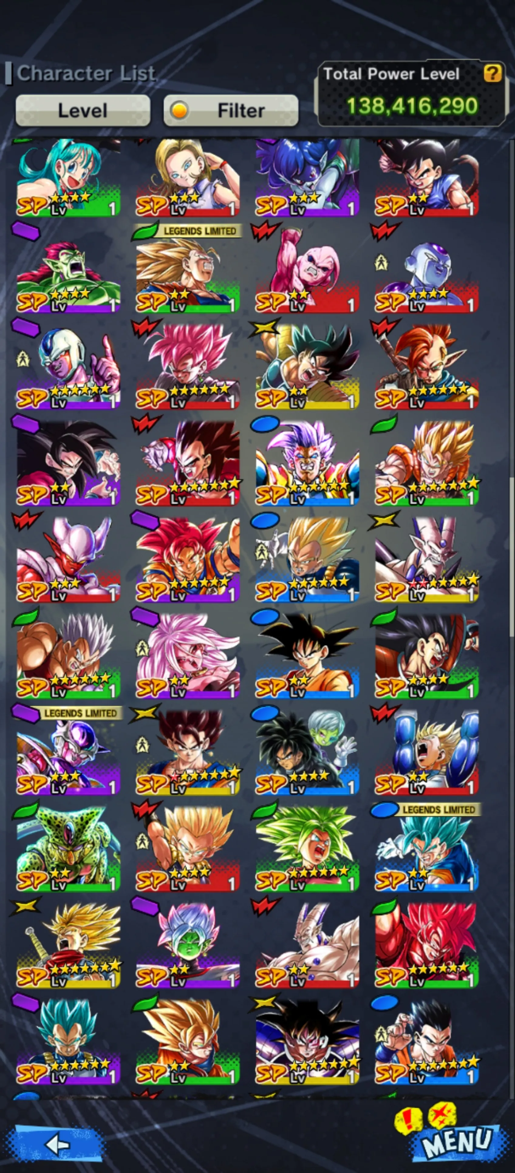 IOS+Android-Full Team Gohan+UL(Gohan+Frieza)+30 Legends Limited+Vip Equipment+New Ultimate Gohan+2 New Fusion God SS Goku and Vegeta+Vegeta and Goku+Goku GT+Piccolo+Goku Uis+SS4 Gogeta+God SS Vegtio+God SS Gogeta+Gammar 1 2+SS4 Goku-DR651