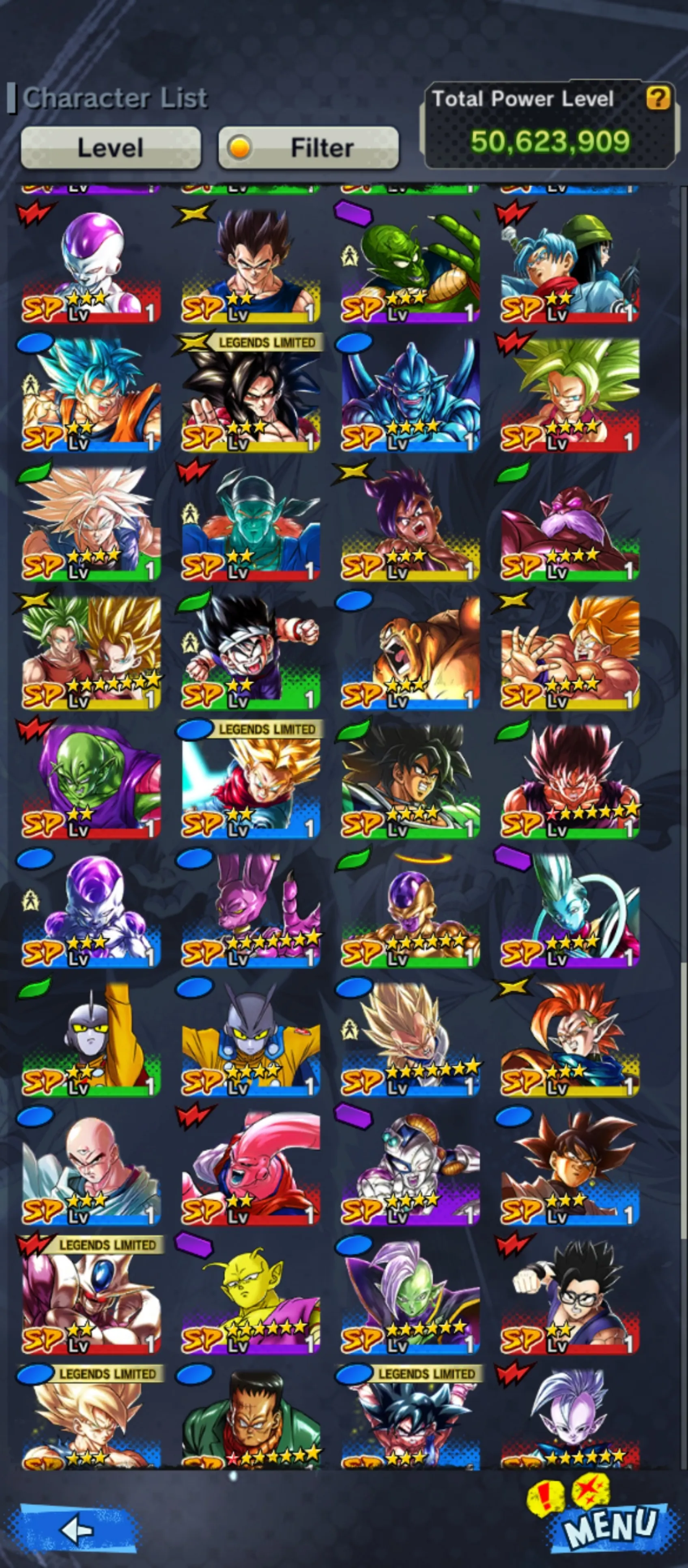 IOS+Android-3 UL(Gohan+Goku Uis)+18 Legends Limited+Good Equipment-Beast Gohan red Star+Fusion God SS Goku and Vegeta+God SS Goku+SS Gohan V3+Namek Goku+Goku GT+Jiren-DR653