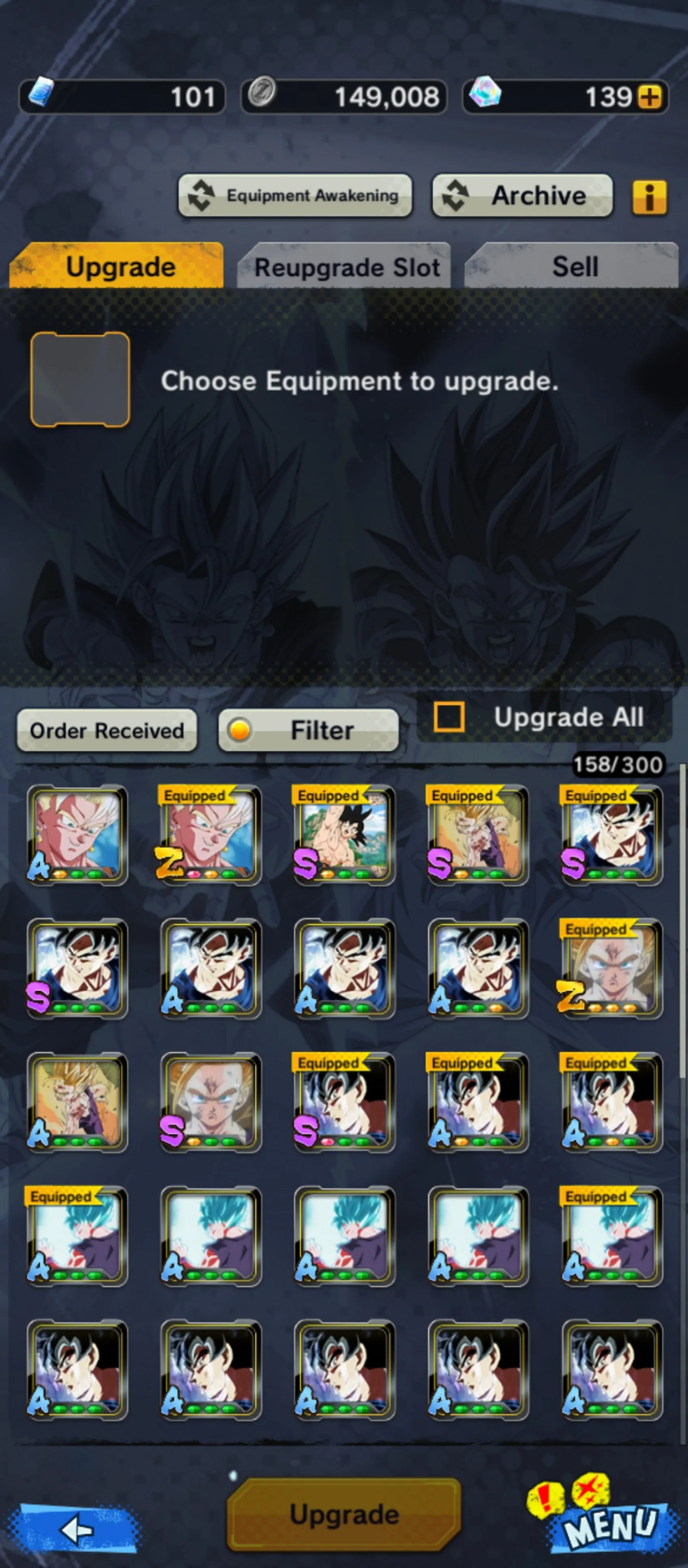 IOS+Android-3 UL(Gohan+Goku Uis)+18 Legends Limited+Good Equipment-Beast Gohan red Star+Fusion God SS Goku and Vegeta+God SS Goku+SS Gohan V3+Namek Goku+Goku GT+Jiren-DR653