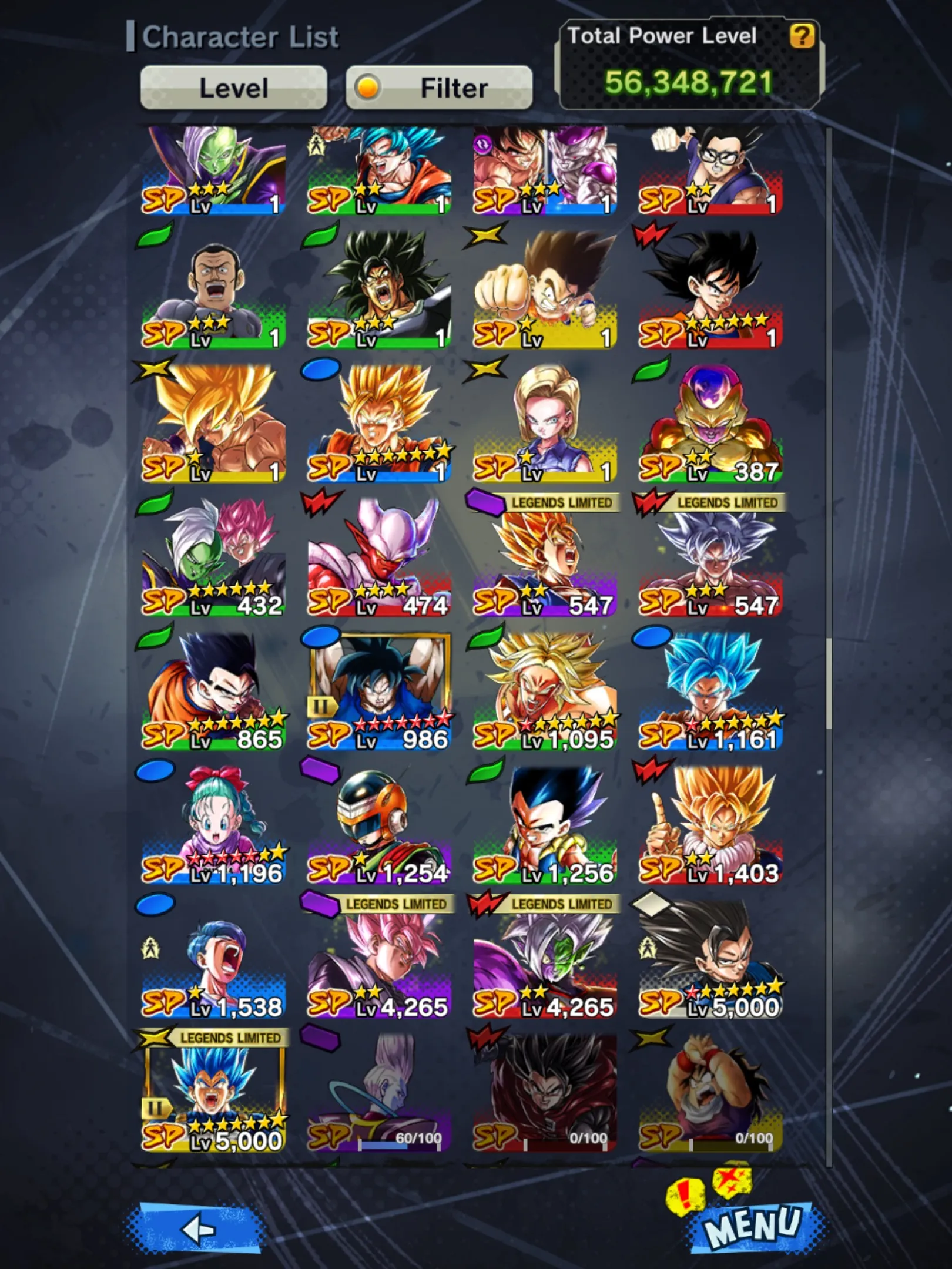 DR646-IOS+Androi-6 UL(Goku Uis+Gohan+Super Vegito+Super Gogeta+Hit)+19 Legends Limited-SS4 Gogeta+Goku and Vegeta+Beast Gohan+God SS Vegito+God SS Vegeta Zenkai+God SS Gogeta-DR646