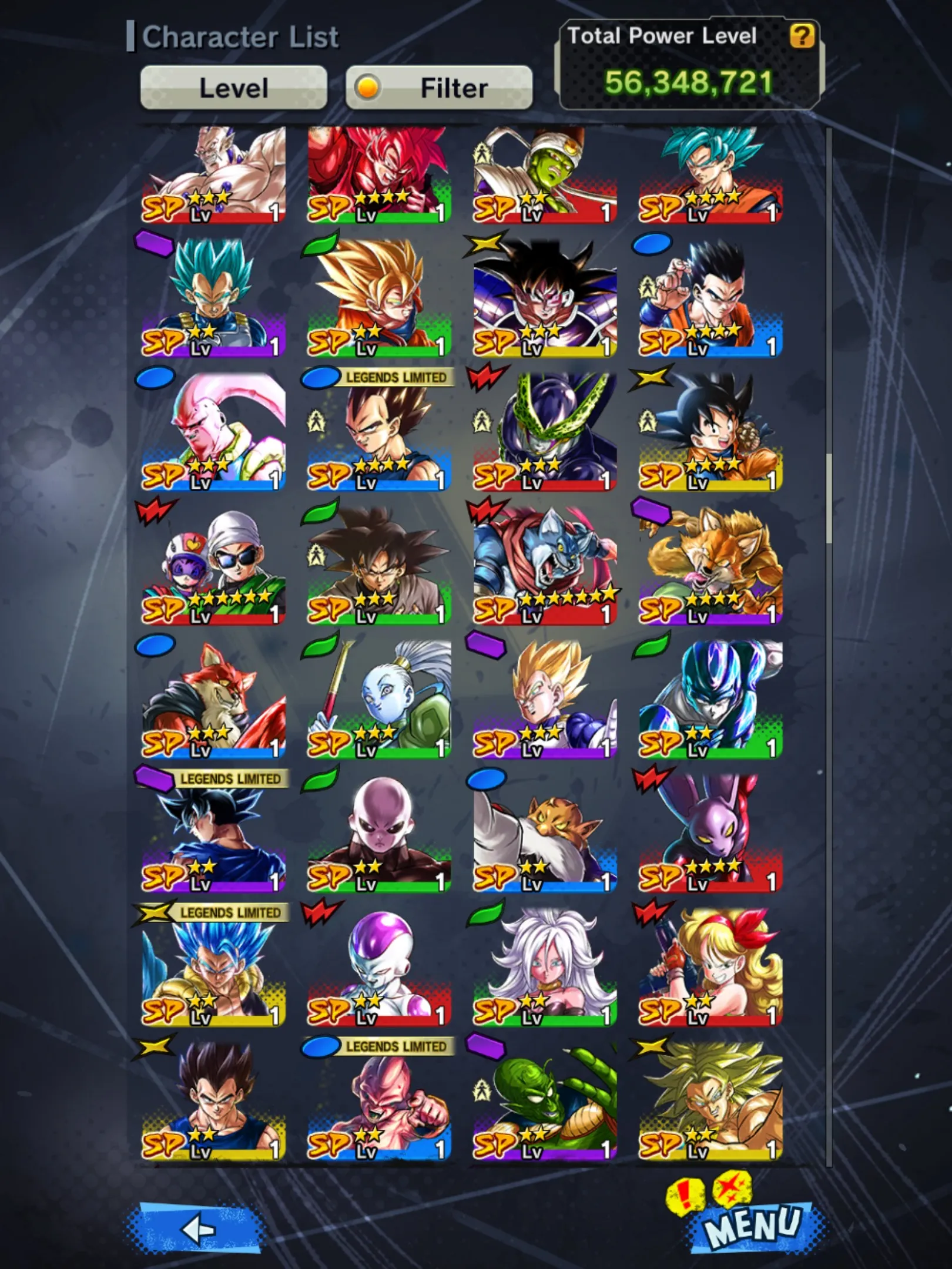 DR646-IOS+Androi-6 UL(Goku Uis+Gohan+Super Vegito+Super Gogeta+Hit)+19 Legends Limited-SS4 Gogeta+Goku and Vegeta+Beast Gohan+God SS Vegito+God SS Vegeta Zenkai+God SS Gogeta-DR646
