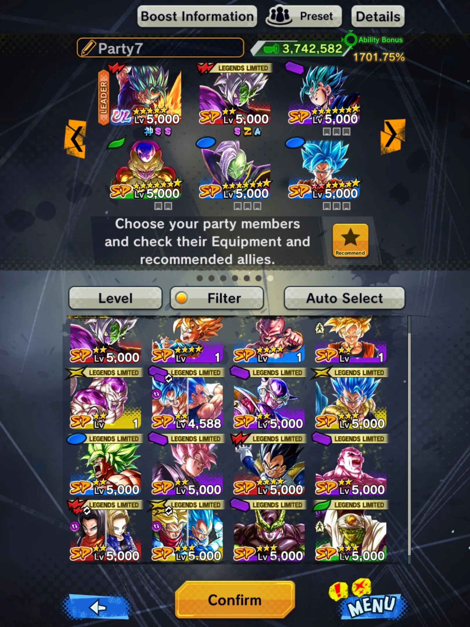 ULTRA Vegito+16 Legends Limited-Pikkon+God SS Gogeta+Goku and Vegeta+Broly+Buu Kid+Androi 17 18+Frieza+Jiren+Zamasu+Rose-Good Equipment-DR648