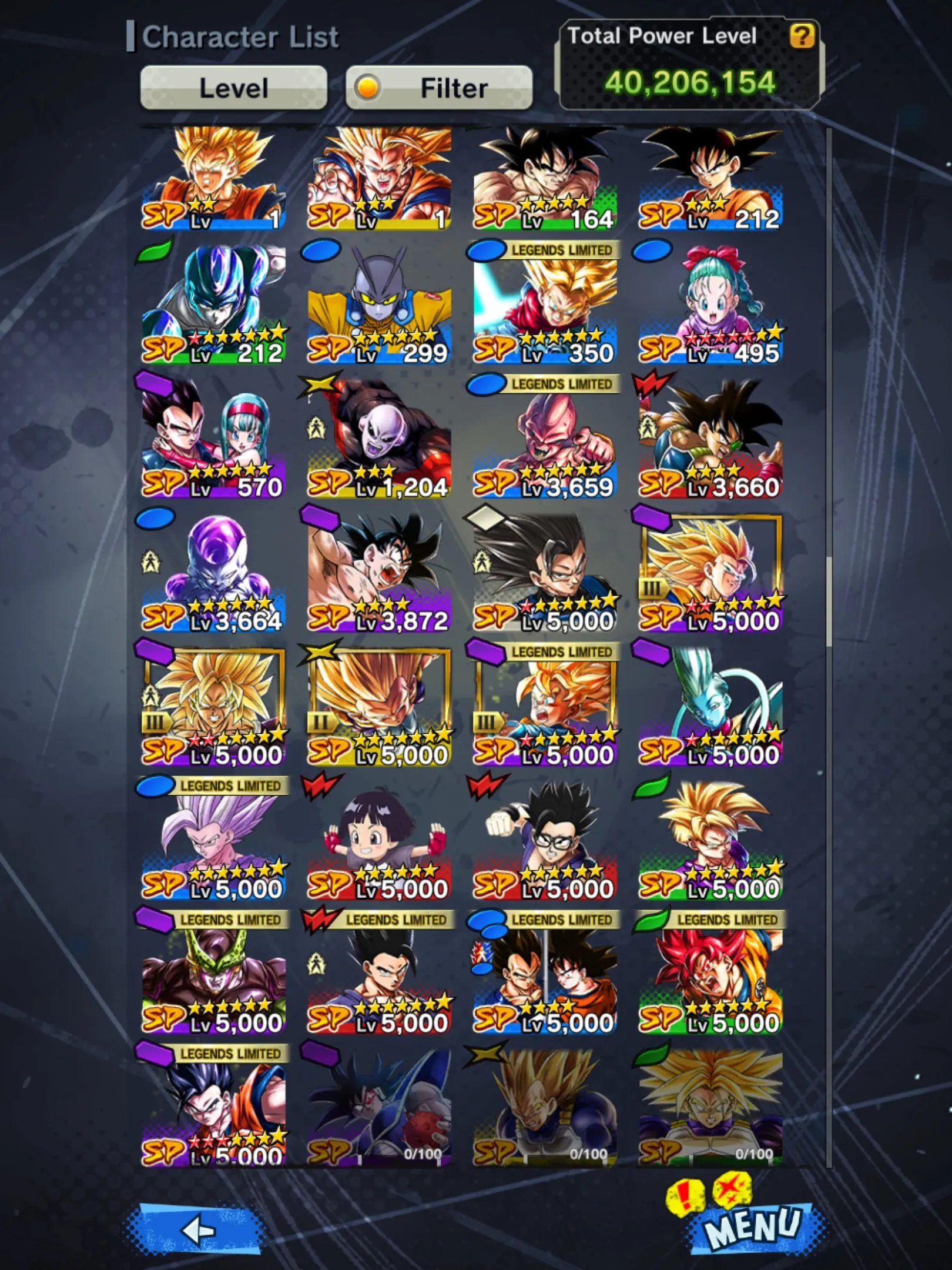 IOS+Android-Vip Acc-5 UL(Gohan+Kaioken+Super Gogeta+Rose)+Full Team Gohan+28 Legends Limited+Vip Equipment+New Ultimate Gohan+Fusion God SS Goku and Vegeta+Beast Gohan+Goku Uis+Namek Goku+God SS Goku-DR657