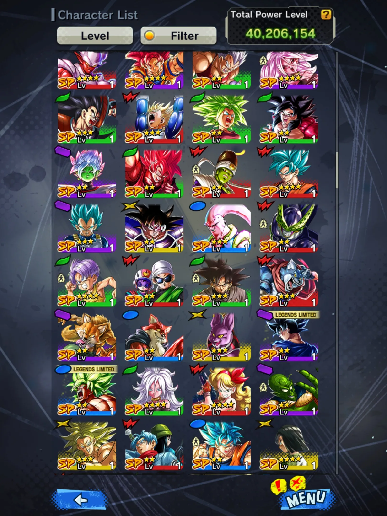 IOS+Android-Vip Acc-5 UL(Gohan+Kaioken+Super Gogeta+Rose)+Full Team Gohan+28 Legends Limited+Vip Equipment+New Ultimate Gohan+Fusion God SS Goku and Vegeta+Beast Gohan+Goku Uis+Namek Goku+God SS Goku-DR657