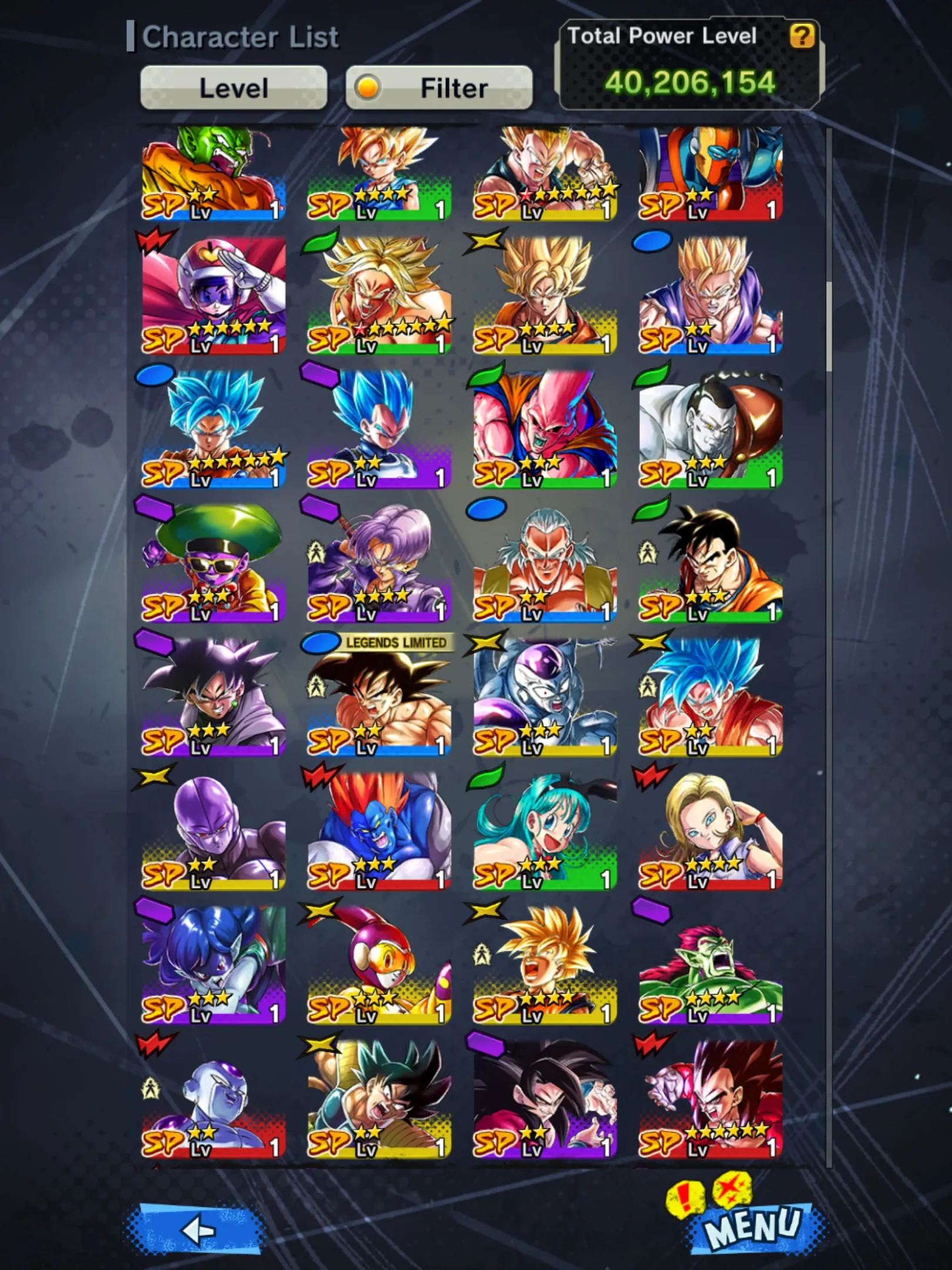 IOS+Android-Vip Acc-5 UL(Gohan+Kaioken+Super Gogeta+Rose)+Full Team Gohan+28 Legends Limited+Vip Equipment+New Ultimate Gohan+Fusion God SS Goku and Vegeta+Beast Gohan+Goku Uis+Namek Goku+God SS Goku-DR657