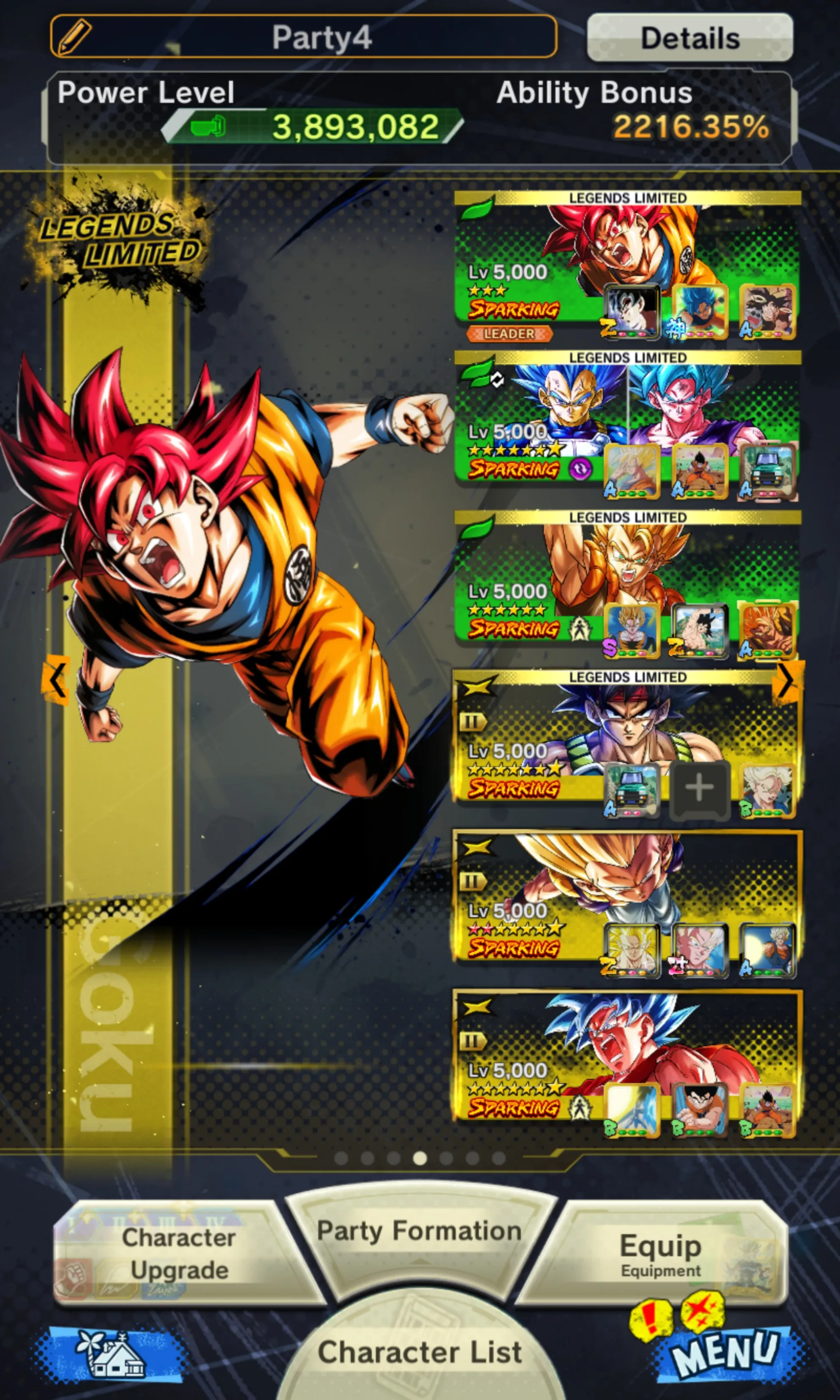 IOS+Androi-Nice Acc-UL Rose+32 Legends Limited+Good Equipment-Full New LF(Ultimate Gohan+SS God Goku+God SS God SS Goku and Vegeta+Vegeta and Goku+Beast Gohan+God SS Vegito Zenkai+Pikkon+Bardock Zenkai+Piccolo+God SS Vegeta+Namek Goku+SS3 Goku and Vegeta-DR664
