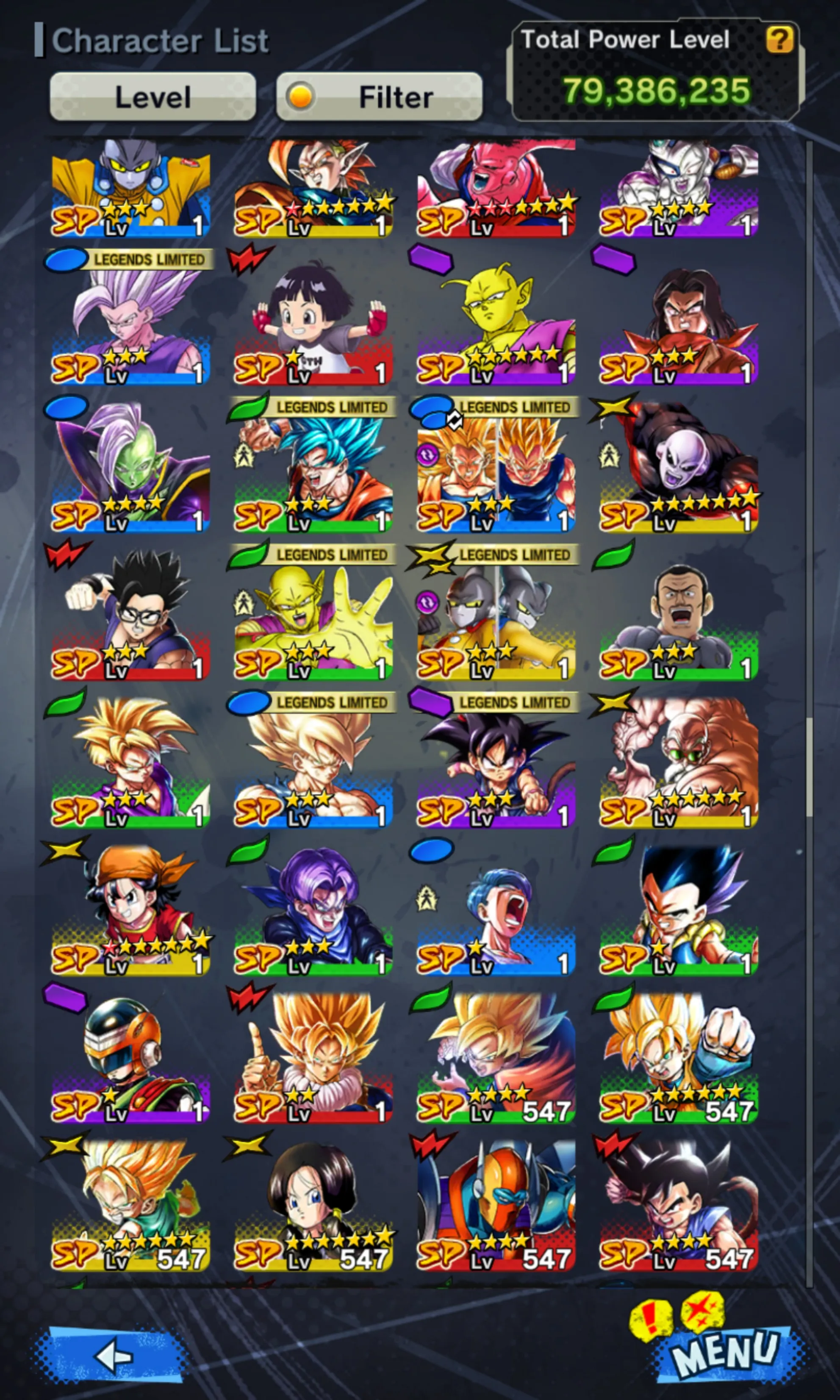 IOS+Androi-Nice Acc-UL Rose+32 Legends Limited+Good Equipment-Full New LF(Ultimate Gohan+SS God Goku+God SS God SS Goku and Vegeta+Vegeta and Goku+Beast Gohan+God SS Vegito Zenkai+Pikkon+Bardock Zenkai+Piccolo+God SS Vegeta+Namek Goku+SS3 Goku and Vegeta-DR664