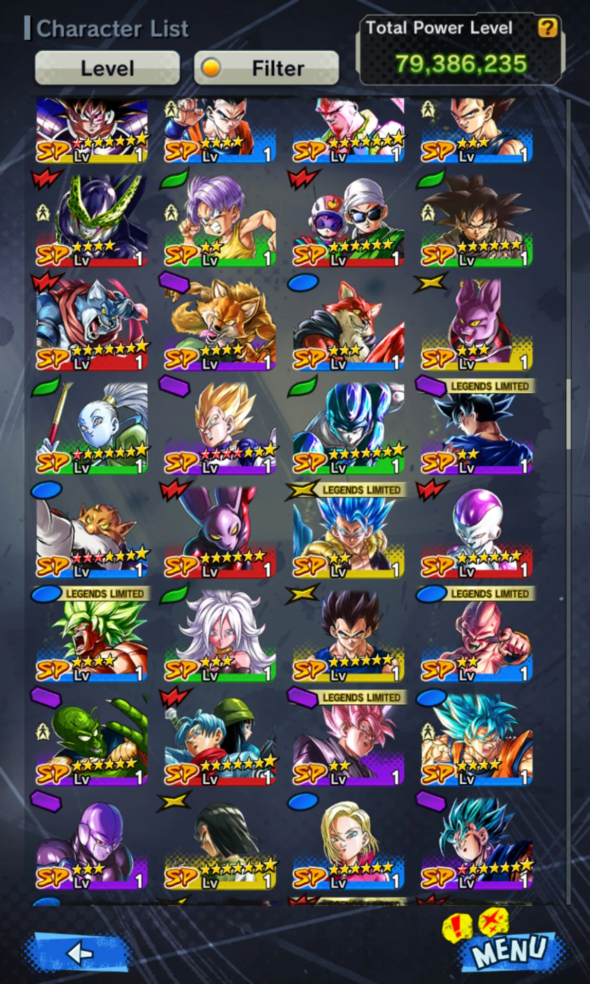 IOS+Androi-Nice Acc-UL Rose+32 Legends Limited+Good Equipment-Full New LF(Ultimate Gohan+SS God Goku+God SS God SS Goku and Vegeta+Vegeta and Goku+Beast Gohan+God SS Vegito Zenkai+Pikkon+Bardock Zenkai+Piccolo+God SS Vegeta+Namek Goku+SS3 Goku and Vegeta-DR664