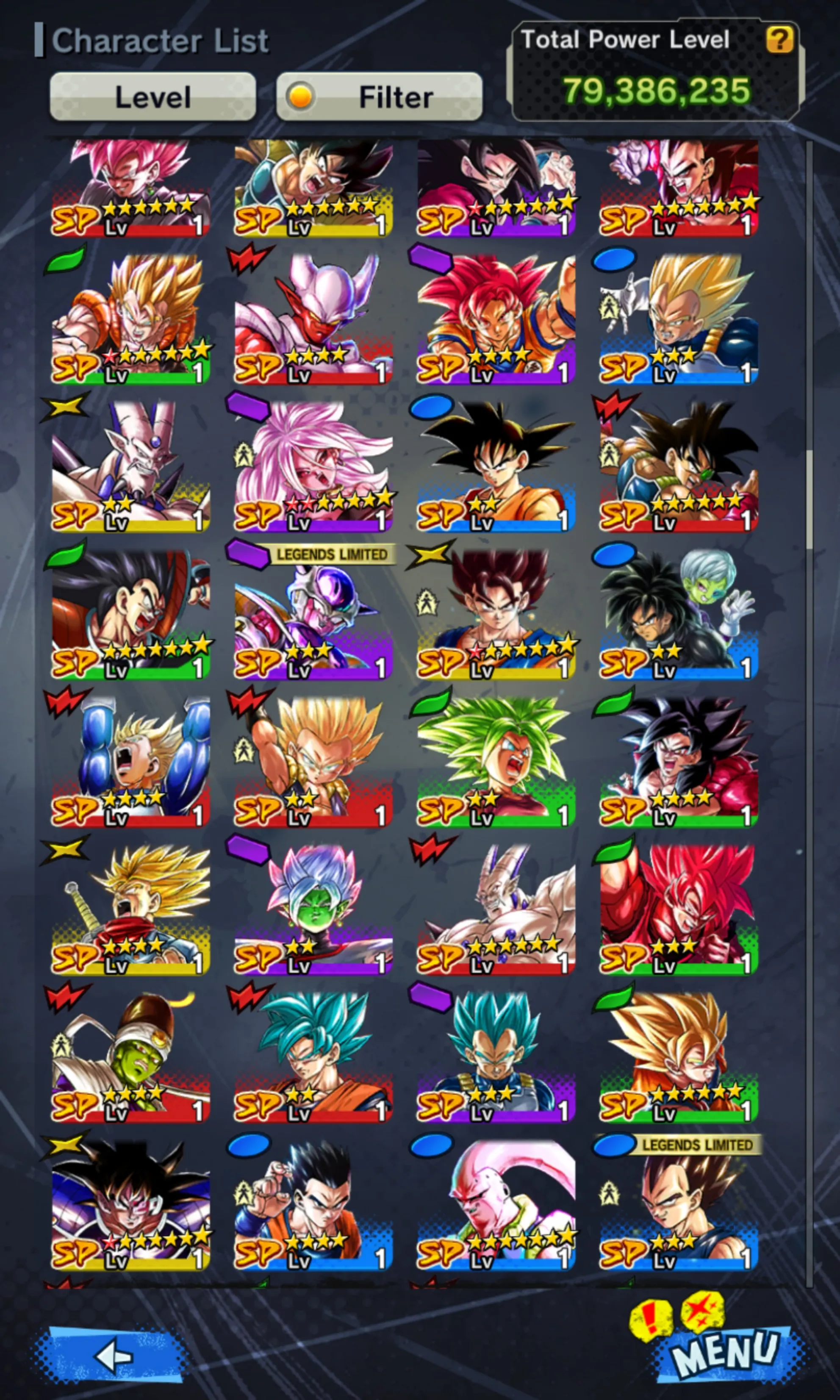 IOS+Androi-Nice Acc-UL Rose+32 Legends Limited+Good Equipment-Full New LF(Ultimate Gohan+SS God Goku+God SS God SS Goku and Vegeta+Vegeta and Goku+Beast Gohan+God SS Vegito Zenkai+Pikkon+Bardock Zenkai+Piccolo+God SS Vegeta+Namek Goku+SS3 Goku and Vegeta-DR664