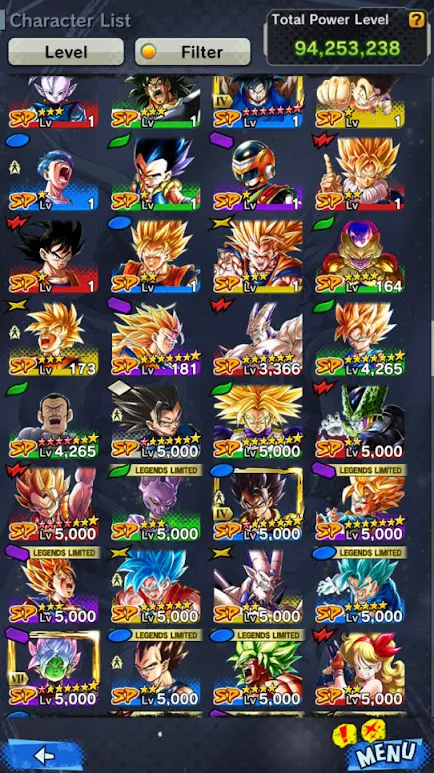 DR679-IOS+Android-Good Legends Limited+Vip Equipment+24 LF(New Ultimate Gohan+SS God Goku+Fusion God SS Goku and Vegeta+Piccolo+Goku Uis+SS3 Goku+Goku GT+Cell+Goku and Frieza)-DR679