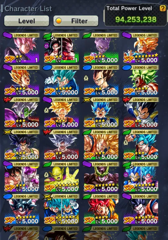 DR679-IOS+Android-Good Legends Limited+Vip Equipment+24 LF(New Ultimate Gohan+SS God Goku+Fusion God SS Goku and Vegeta+Piccolo+Goku Uis+SS3 Goku+Goku GT+Cell+Goku and Frieza)-DR679