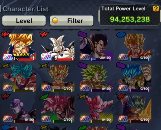 DR679-IOS+Android-Good Legends Limited+Vip Equipment+24 LF(New Ultimate Gohan+SS God Goku+Fusion God SS Goku and Vegeta+Piccolo+Goku Uis+SS3 Goku+Goku GT+Cell+Goku and Frieza)-DR679