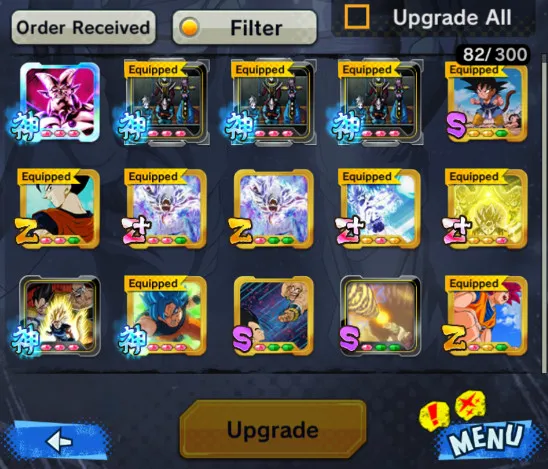 DR679-IOS+Android-Good Legends Limited+Vip Equipment+24 LF(New Ultimate Gohan+SS God Goku+Fusion God SS Goku and Vegeta+Piccolo+Goku Uis+SS3 Goku+Goku GT+Cell+Goku and Frieza)-DR679