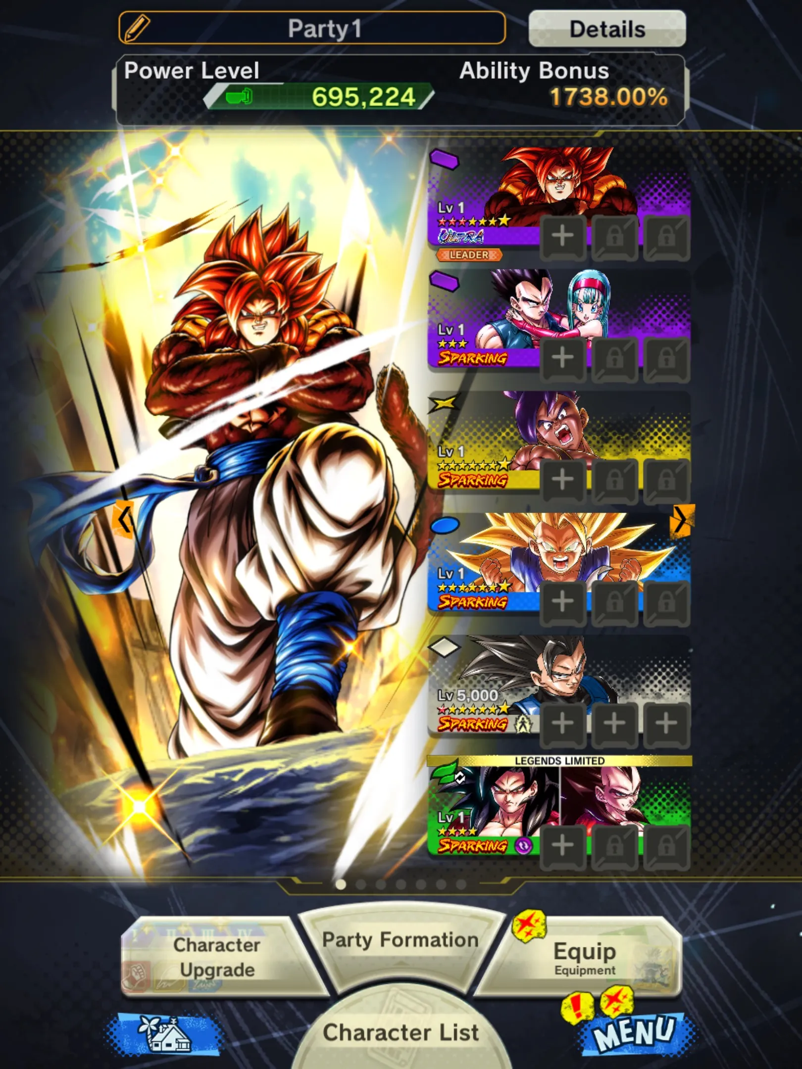 IOS+Android-New UL SS4 Gogeta 10 Red Star+12 Legends Limited-SS4 Goku 7 Star+SS4 Gogeta+SS4 Goku and Vegeta+Soul+Event-DR691