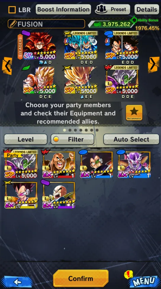 IOS+Android-UL SS4 Gogeta Red Star+23 Legends Limited-New Ultimate Gohan-2 Fusion God SS Goku and Vegeta+Vegeta and Goku+Goku and Frieza+Zamasu Zenkai+Goku Uis+SS4 Goku+Beast Gohan+Namek Goku+Goku Kid+Super Vegeta Red Star+DR709