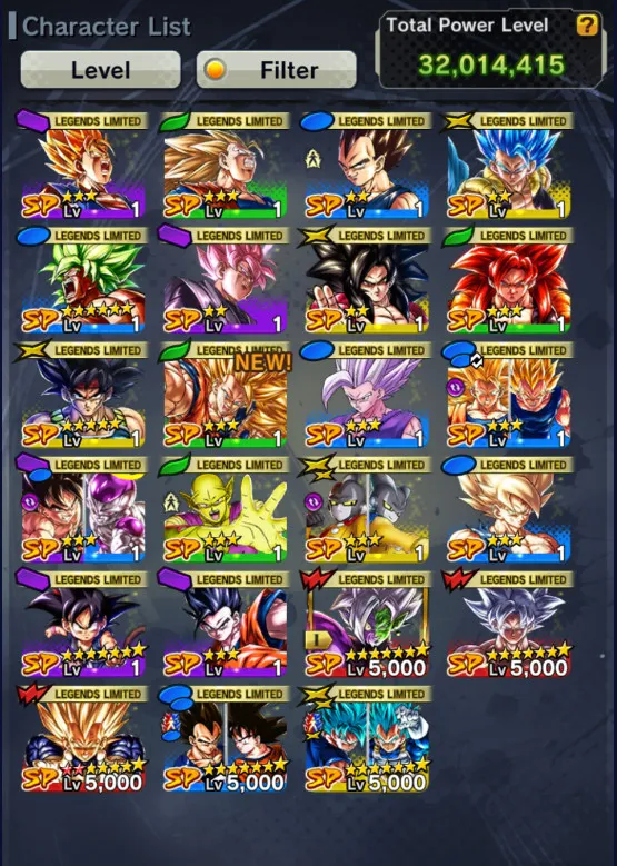 IOS+Android-UL SS4 Gogeta Red Star+23 Legends Limited-New Ultimate Gohan-2 Fusion God SS Goku and Vegeta+Vegeta and Goku+Goku and Frieza+Zamasu Zenkai+Goku Uis+SS4 Goku+Beast Gohan+Namek Goku+Goku Kid+Super Vegeta Red Star+DR709