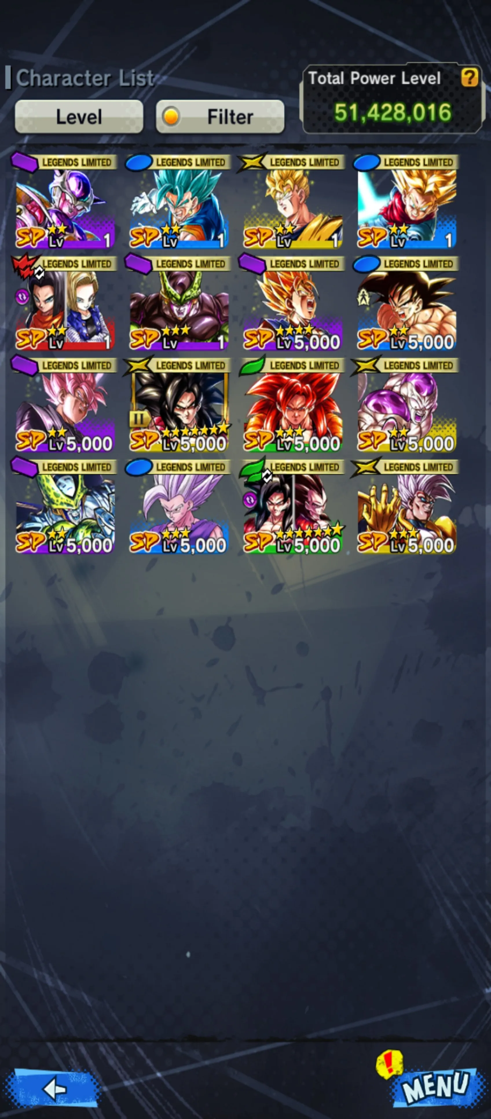 IOS+Android-UL SS4 Gogeta Full Red Star+16 Legends Limited+Good Equipment-SS4 Goku+SS4 Gogeta+Beast Gohan+Super Baby 2+Soul Farm CC-DR724