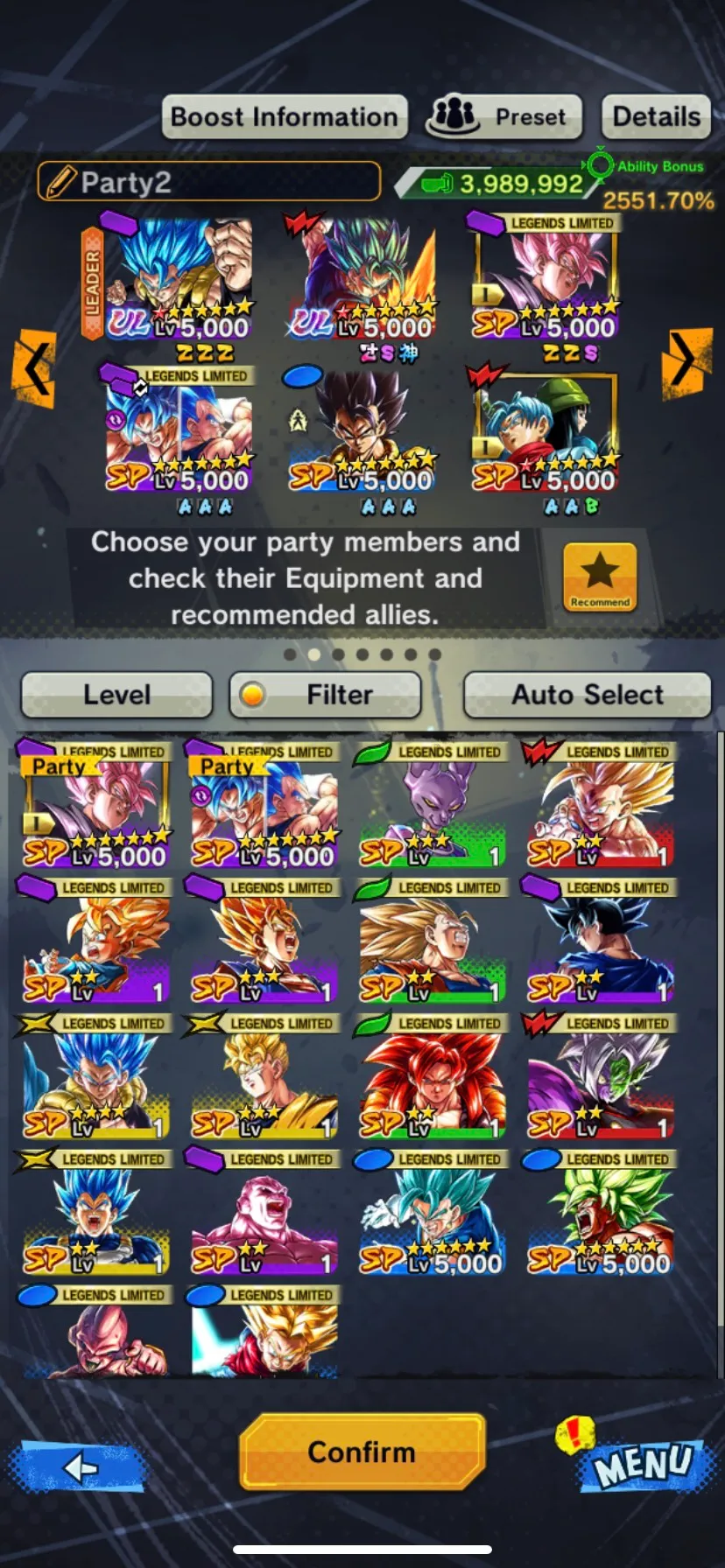 IOS+Android-3 UL(Vegito Blue+Gogeta Blue Team)+18 Legends Limited+Good Equipment-God SS Vegito+God SS Gogeta+God SS Vegeta+Rose+Vegeta and Goku-DR729