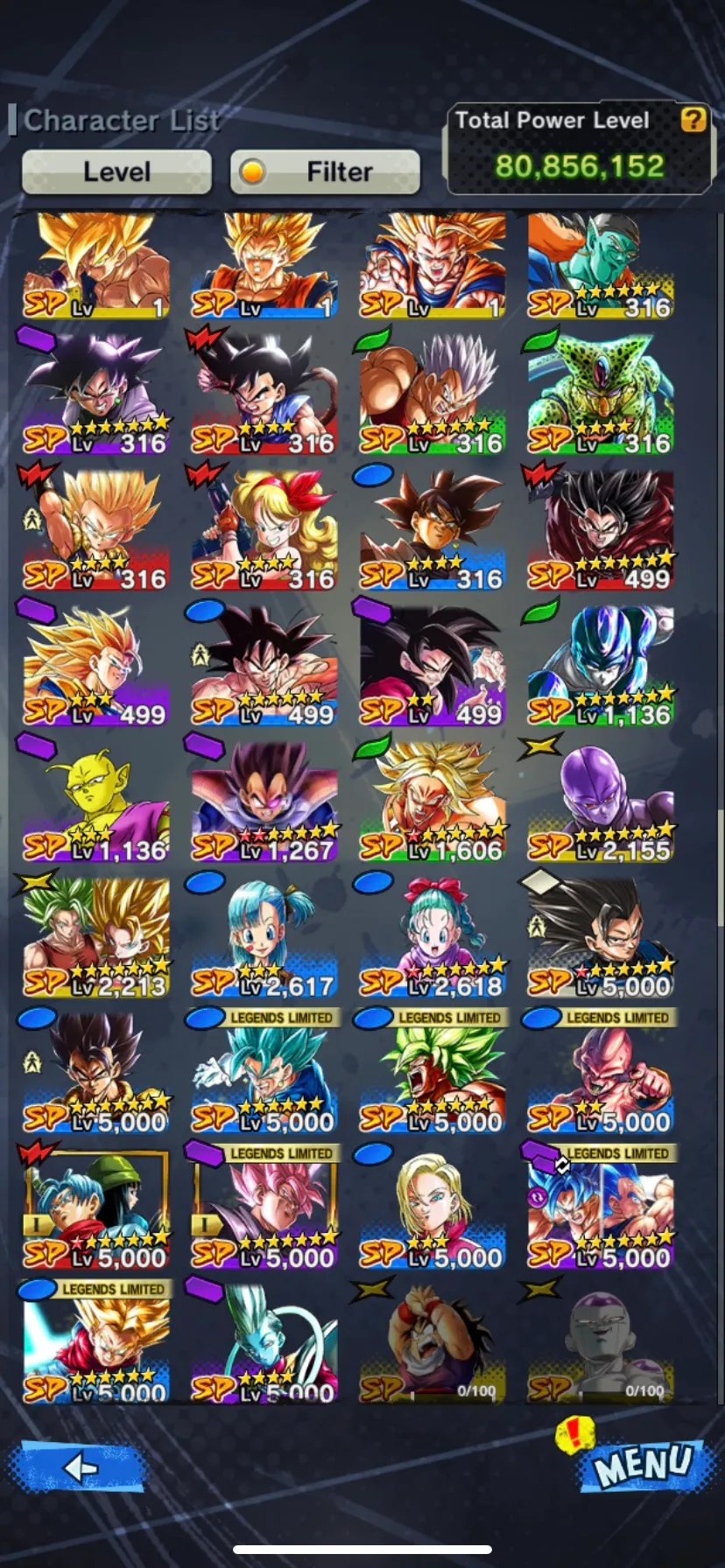 IOS+Android-3 UL(Vegito Blue+Gogeta Blue Team)+18 Legends Limited+Good Equipment-God SS Vegito+God SS Gogeta+God SS Vegeta+Rose+Vegeta and Goku-DR729