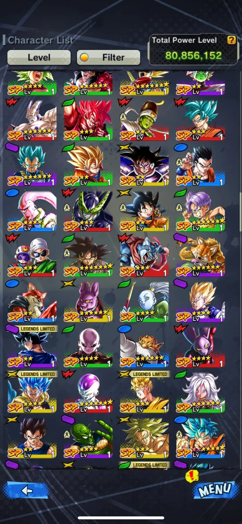 IOS+Android-3 UL(Vegito Blue+Gogeta Blue Team)+18 Legends Limited+Good Equipment-God SS Vegito+God SS Gogeta+God SS Vegeta+Rose+Vegeta and Goku-DR729