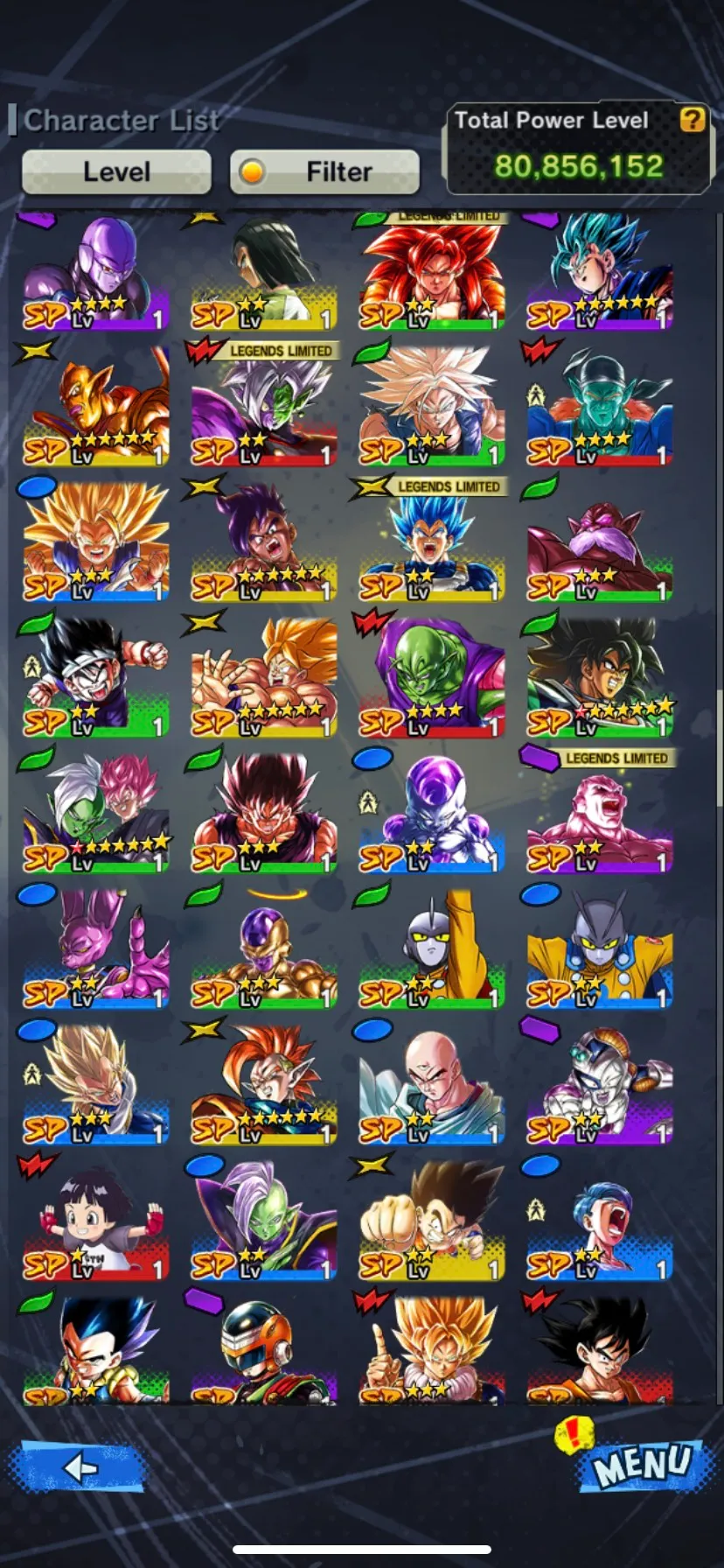 IOS+Android-3 UL(Vegito Blue+Gogeta Blue Team)+18 Legends Limited+Good Equipment-God SS Vegito+God SS Gogeta+God SS Vegeta+Rose+Vegeta and Goku-DR729