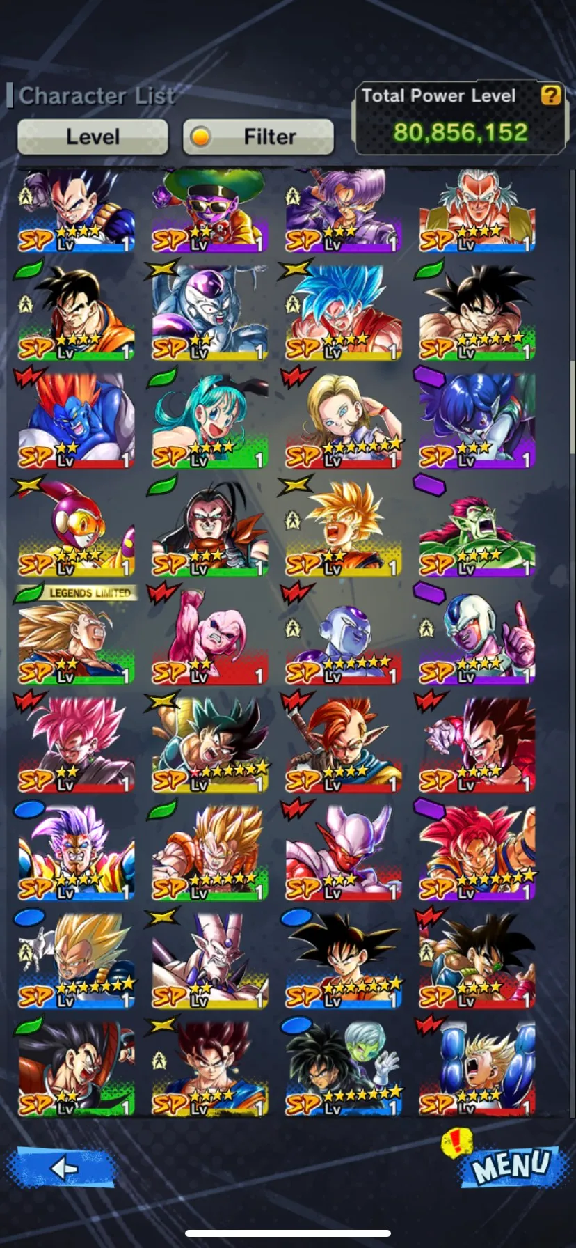 IOS+Android-3 UL(Vegito Blue+Gogeta Blue Team)+18 Legends Limited+Good Equipment-God SS Vegito+God SS Gogeta+God SS Vegeta+Rose+Vegeta and Goku-DR729