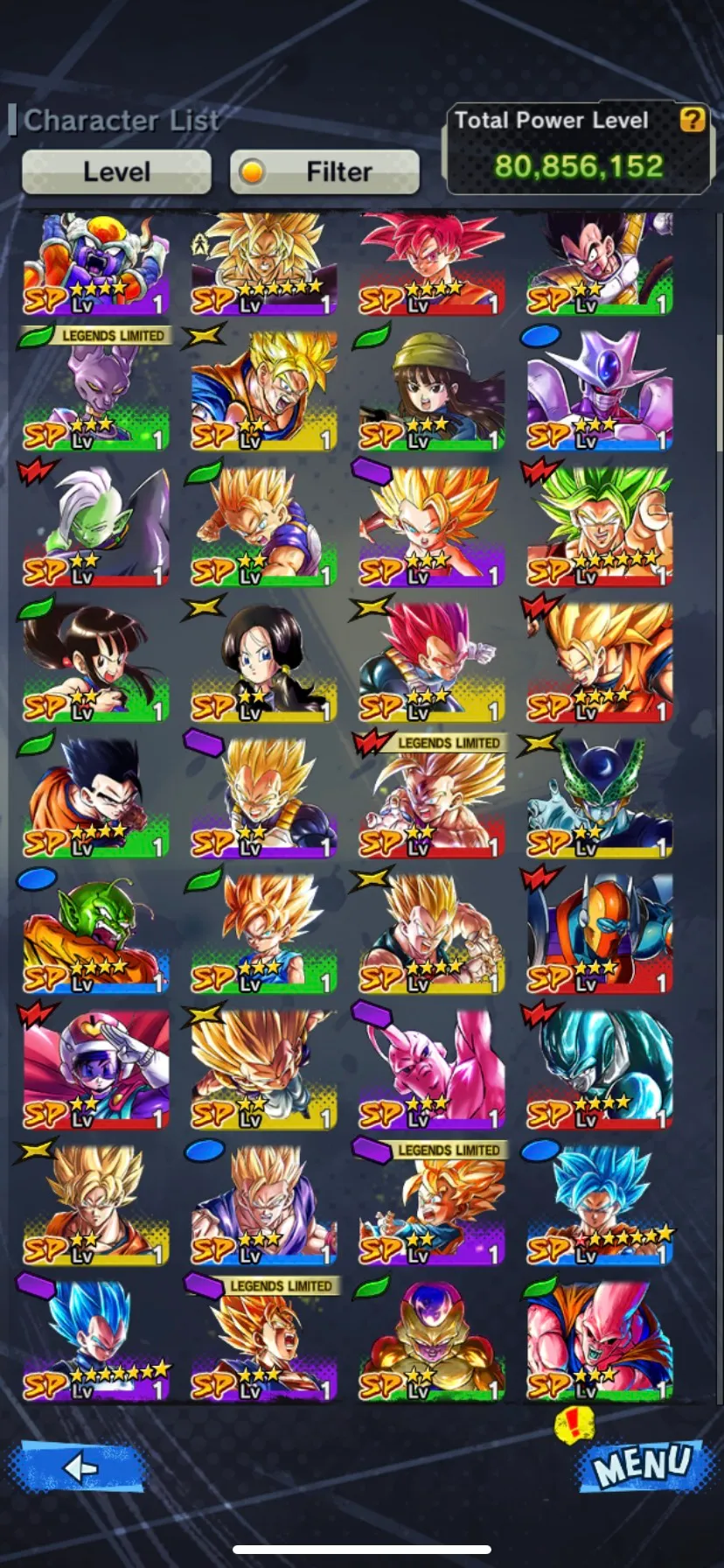 IOS+Android-3 UL(Vegito Blue+Gogeta Blue Team)+18 Legends Limited+Good Equipment-God SS Vegito+God SS Gogeta+God SS Vegeta+Rose+Vegeta and Goku-DR729