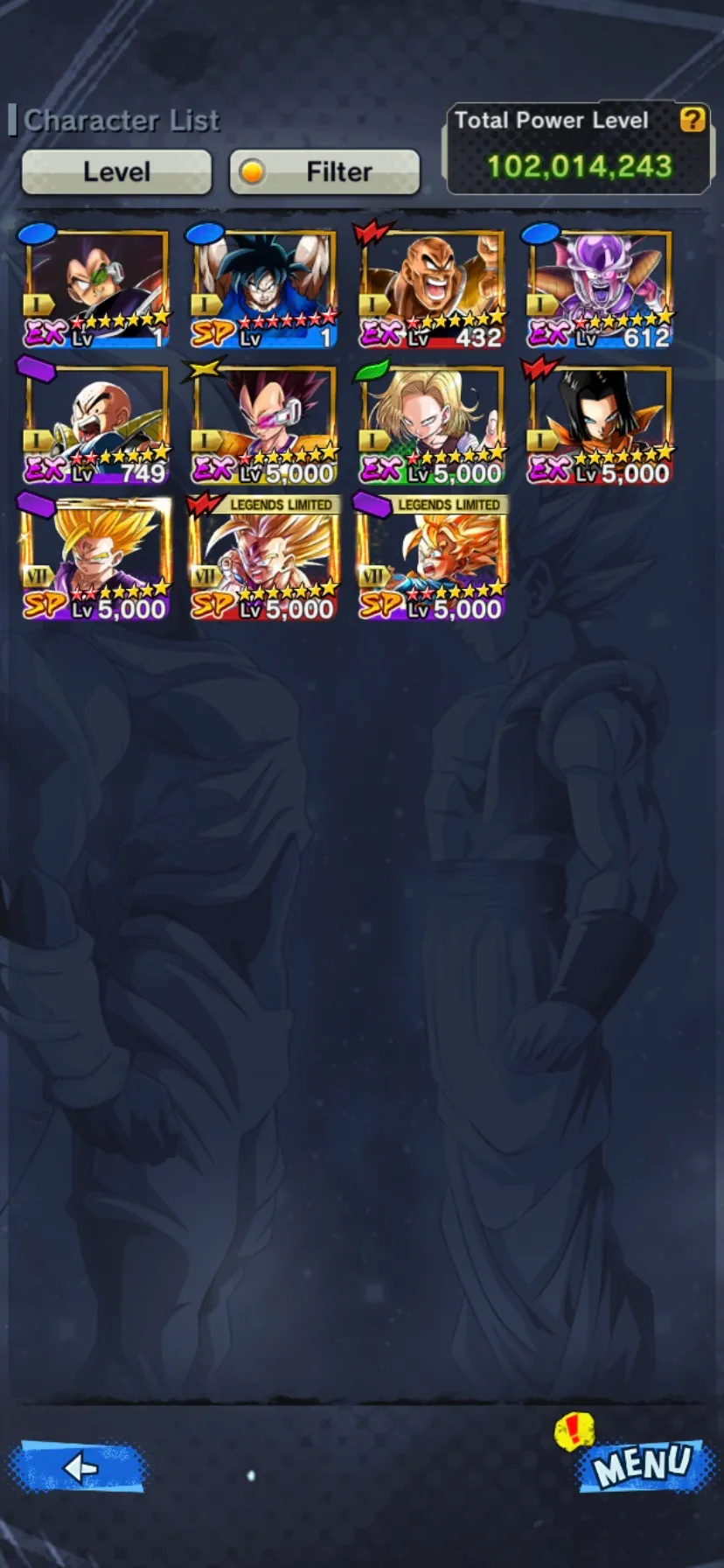 IOS+Android-Good Legends Limited+24 LF( Ultimate Gohan 9 Red Star+Goku Uis+Trunks Zenkai+SS Gohan Zenkai+Goku GT+Broly)-Good Zenkai+Team Gohan-DR731