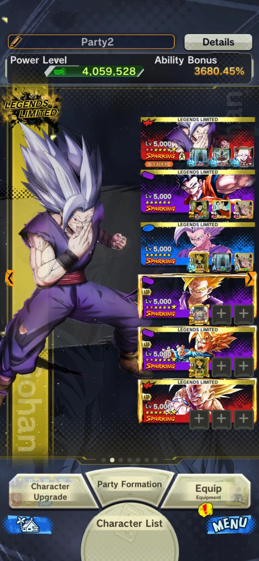 IOS+Android-Good Legends Limited+24 LF( Ultimate Gohan 9 Red Star+Goku Uis+Trunks Zenkai+SS Gohan Zenkai+Goku GT+Broly)-Good Zenkai+Team Gohan-DR731