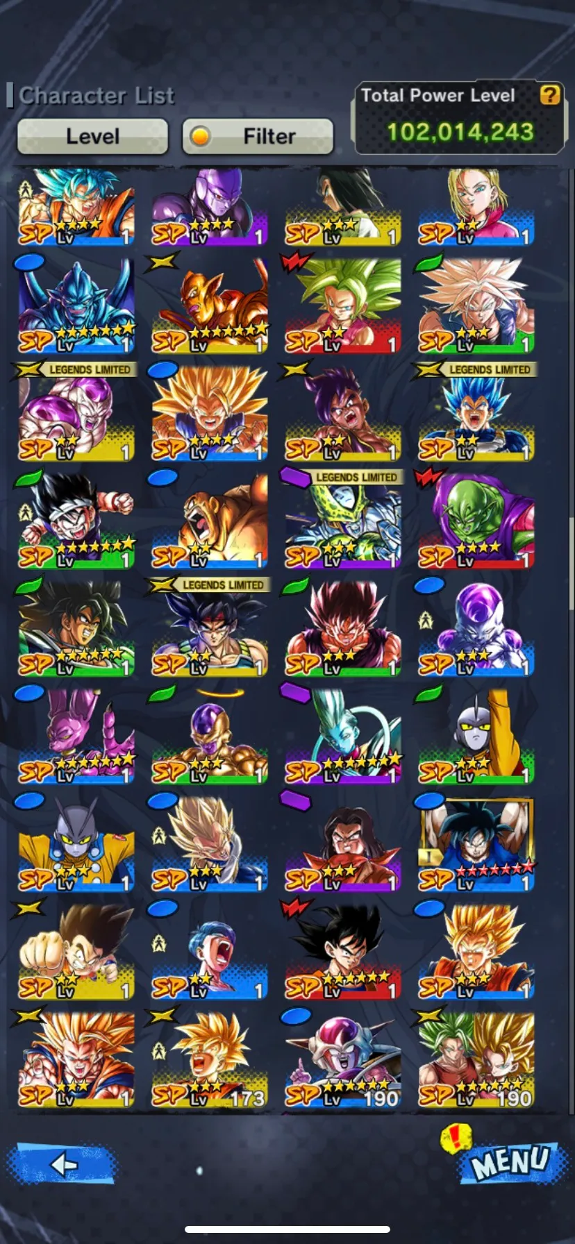 IOS+Android-Good Legends Limited+24 LF( Ultimate Gohan 9 Red Star+Goku Uis+Trunks Zenkai+SS Gohan Zenkai+Goku GT+Broly)-Good Zenkai+Team Gohan-DR731