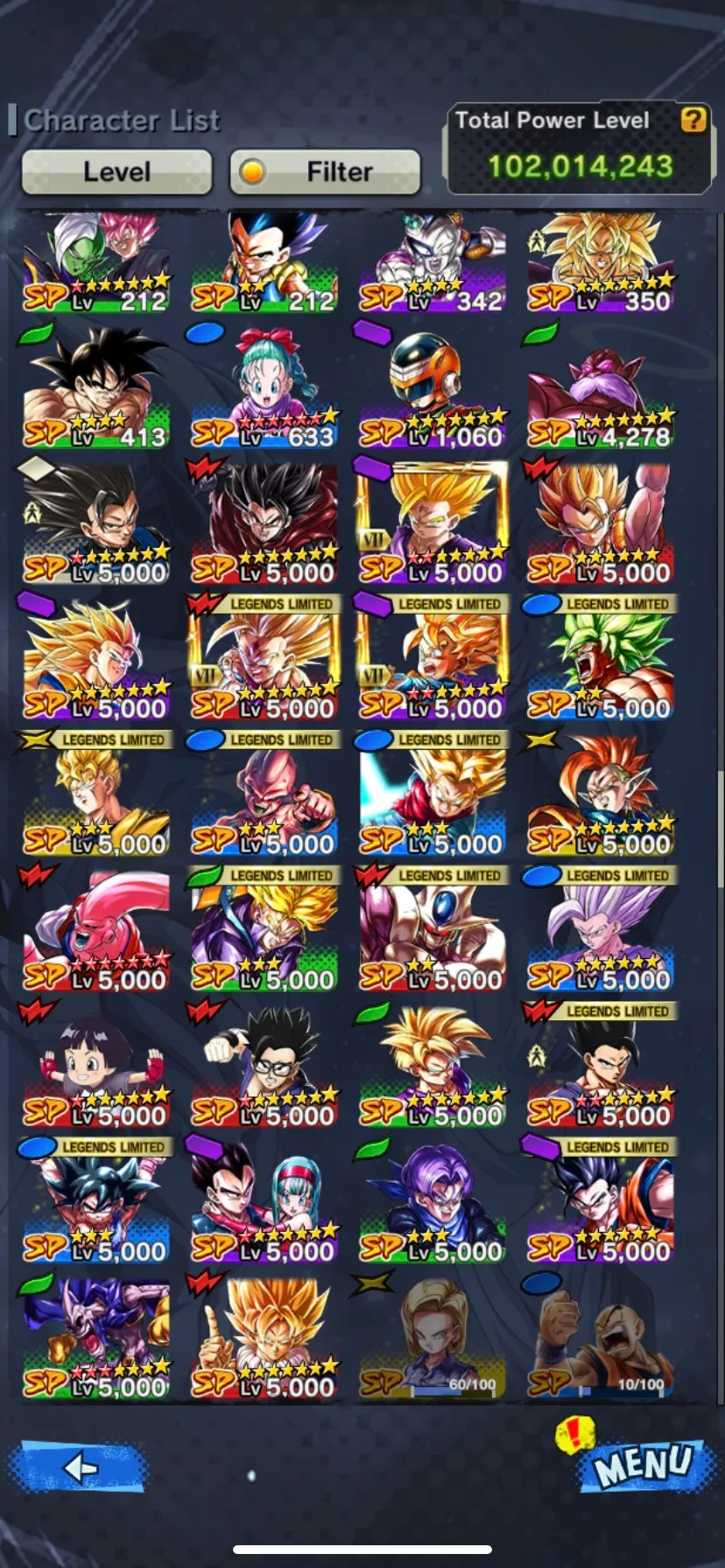 IOS+Android-Good Legends Limited+24 LF( Ultimate Gohan 9 Red Star+Goku Uis+Trunks Zenkai+SS Gohan Zenkai+Goku GT+Broly)-Good Zenkai+Team Gohan-DR731