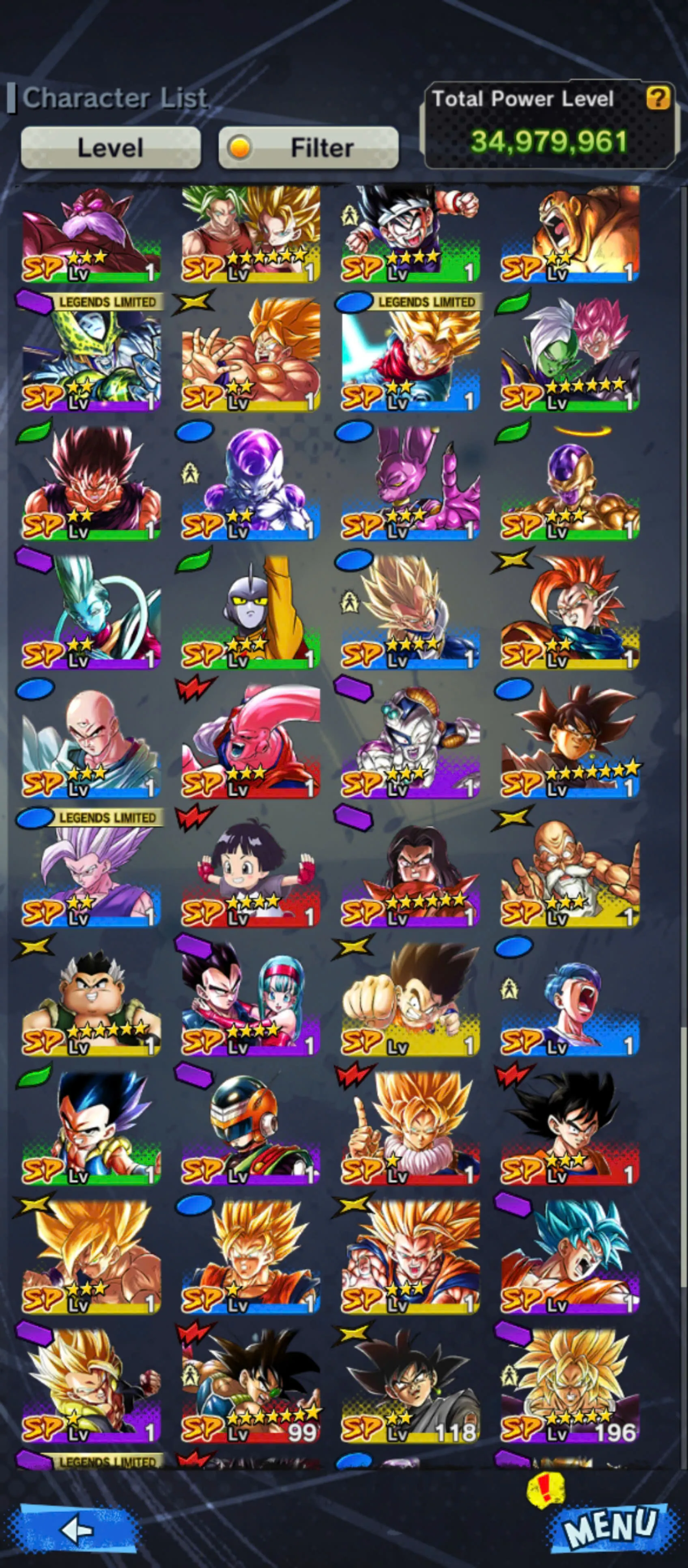 IOS+Android-3 UL (SS4 Gogeta Full Red Star+Vegito)+15 Legends Limited-New Broly+SS4 Goku Zenkai+SS4 Gogeta+SS4 Goku&Vegeta+God Vegito+God Gegeta-DR885
