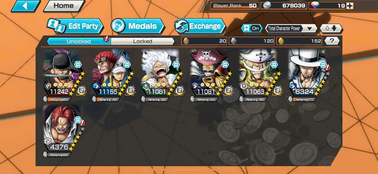 IOS+Android-Hyber Boost 39+7 Ex(Roger V2+Lucci+Shanks V4+Zoro+Kid Law+Luffy Gear 5+White Beard)+Support 156%+Good Medal and BFs-KC13