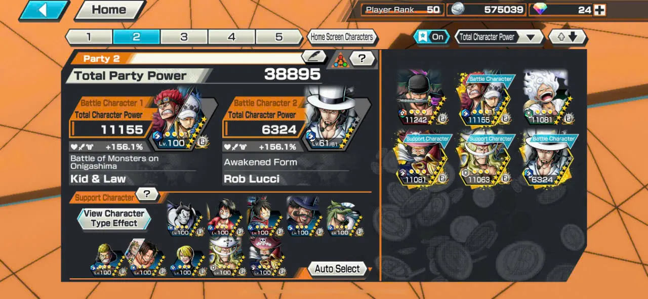IOS+Android-Hyber Boost 39+7 Ex(Roger V2+Lucci+Shanks V4+Zoro+Kid Law+Luffy Gear 5+White Beard)+Support 156%+Good Medal and BFs-KC13